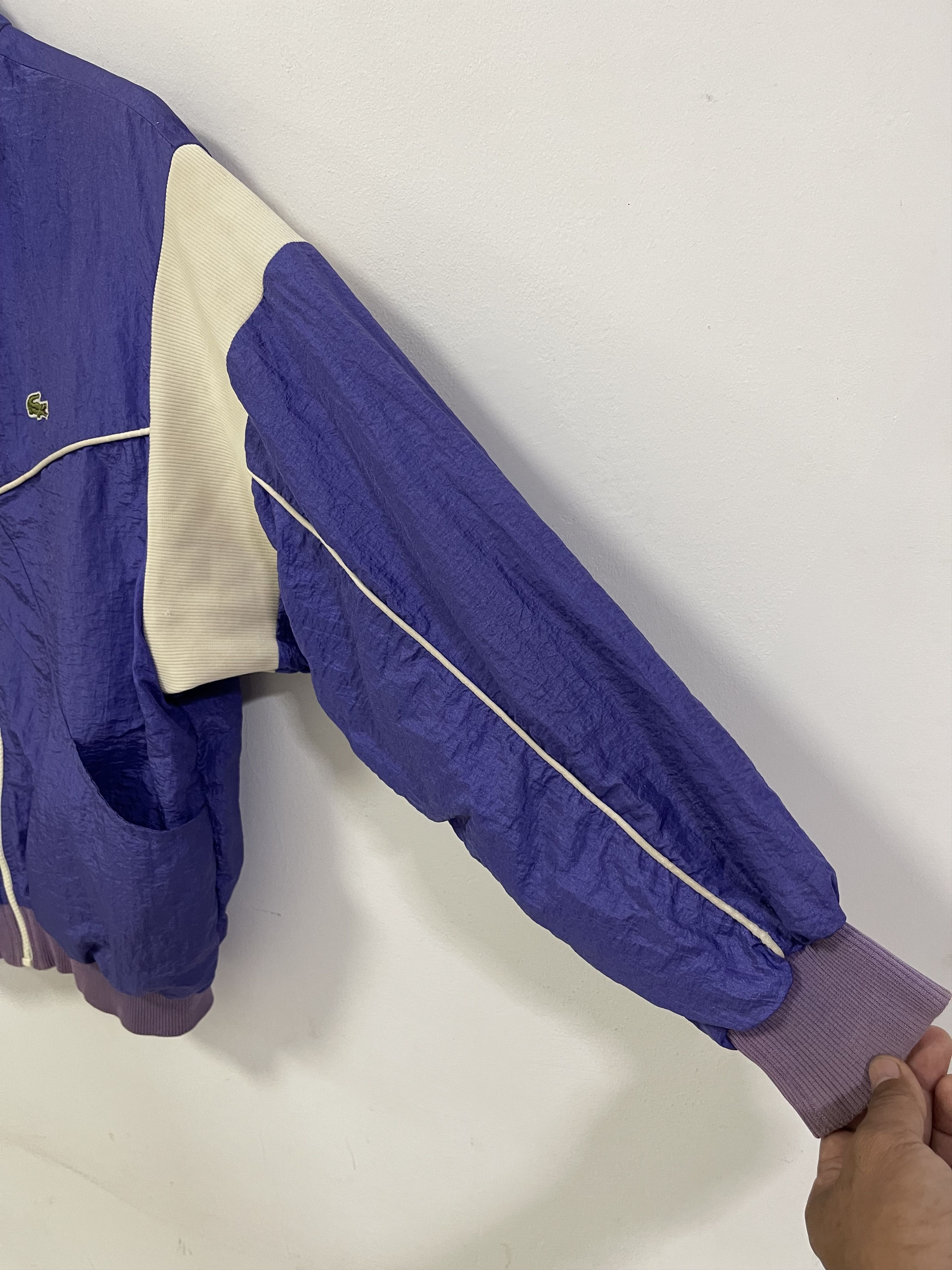 Vintage 90s Lacoste Mini Logo Embroidery Zipper Jacket
