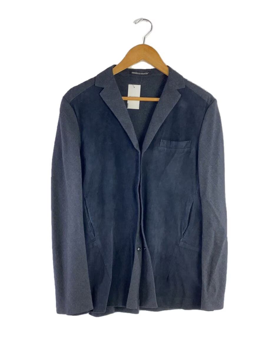 Yohji Yamamoto Kangaroo Leather Panel Wool Tailored Jacket Size US M / EU 48-50 / 2 - 1 Thumbnail