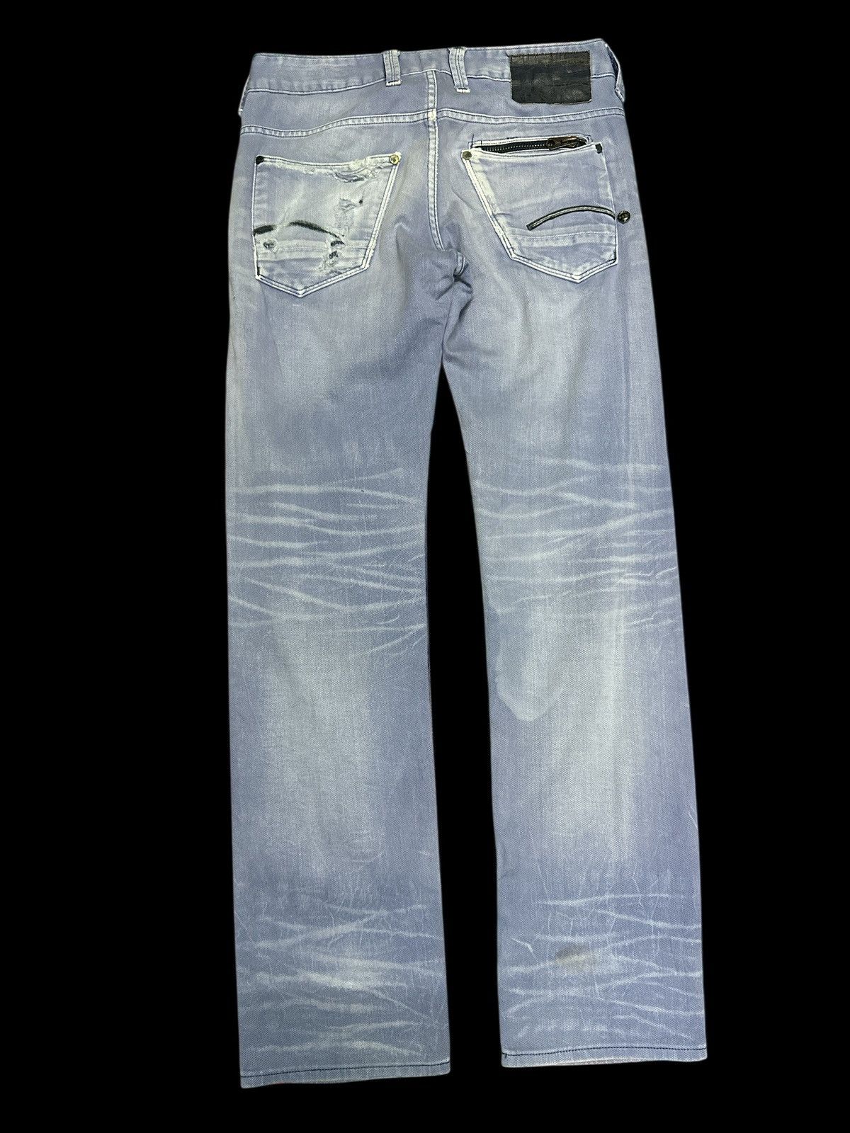 G-Star Vtg G Star Raw Blue Wash Faded 💥 Size US 32 / EU 48 - 7 Thumbnail