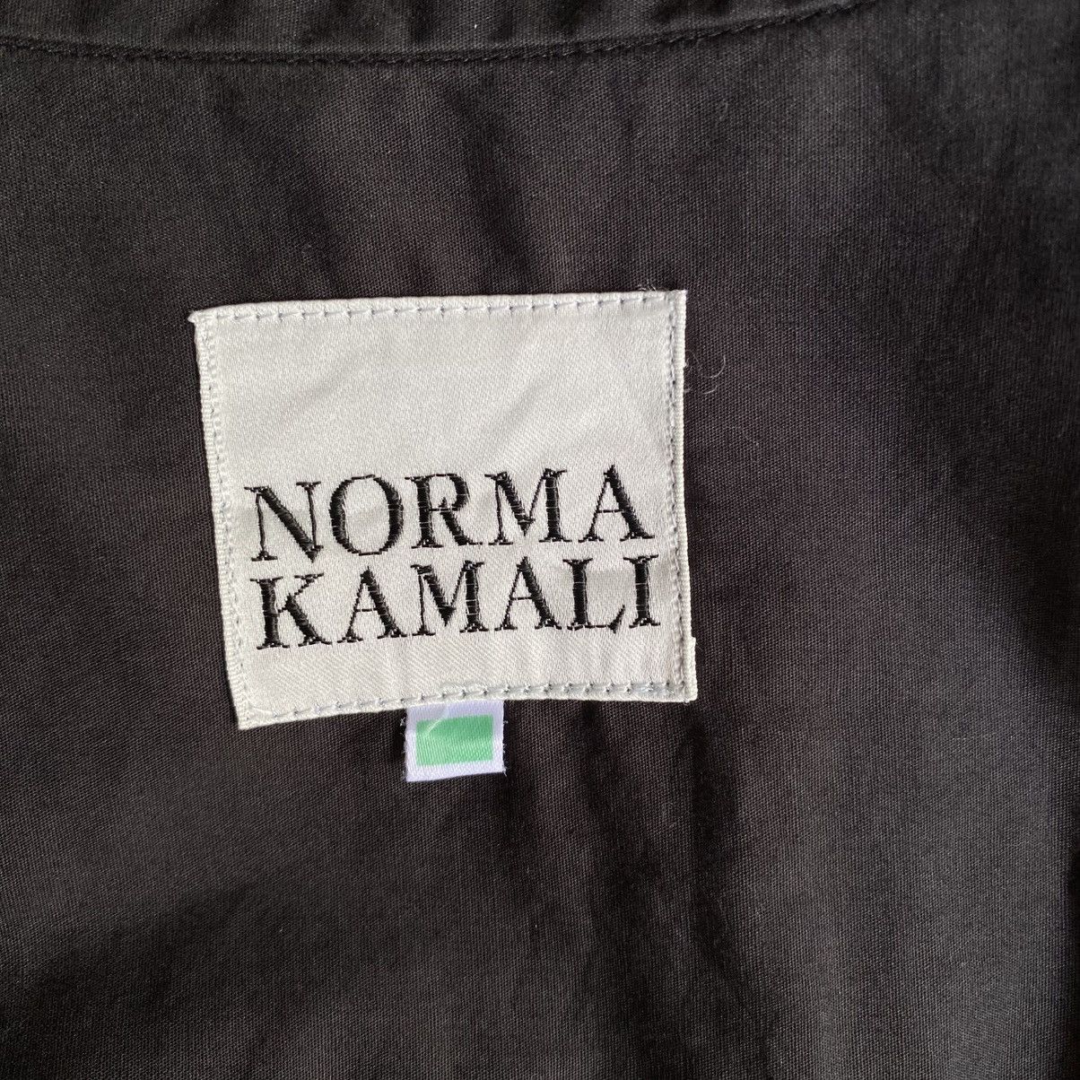 Norma Kamali NORMA KAMALI Black Short-Sleeve Hidden Placket Shirt Size XL / US 12-14 / IT 48-50 - 6 Thumbnail
