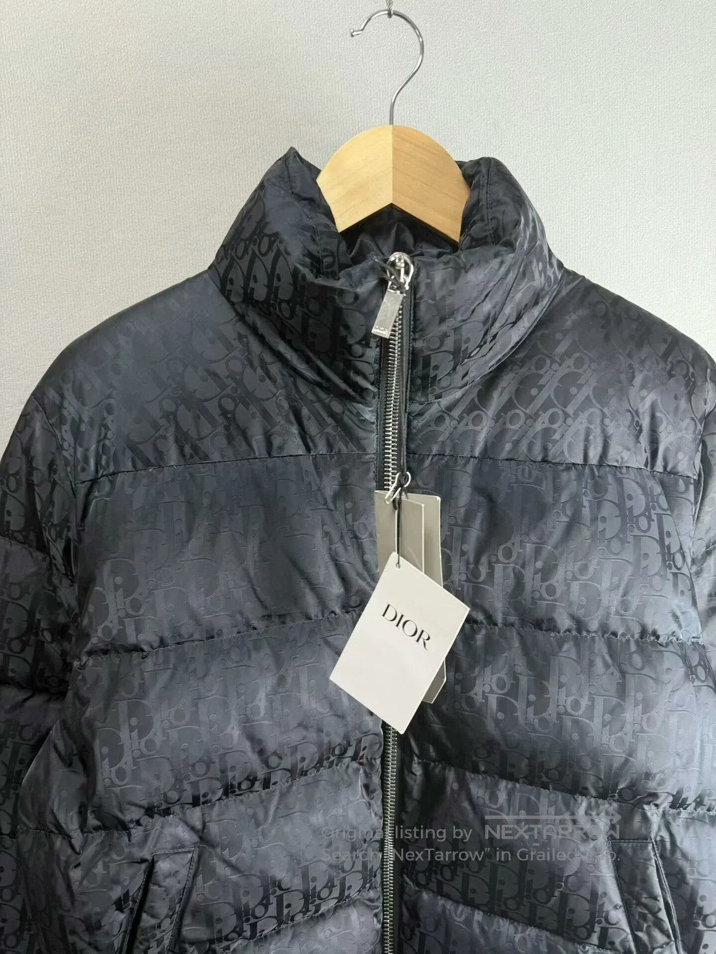 Dior dior black-blue logo zip puffer jacket. Size US L / EU 52-54 / 3 - 2 Thumbnail