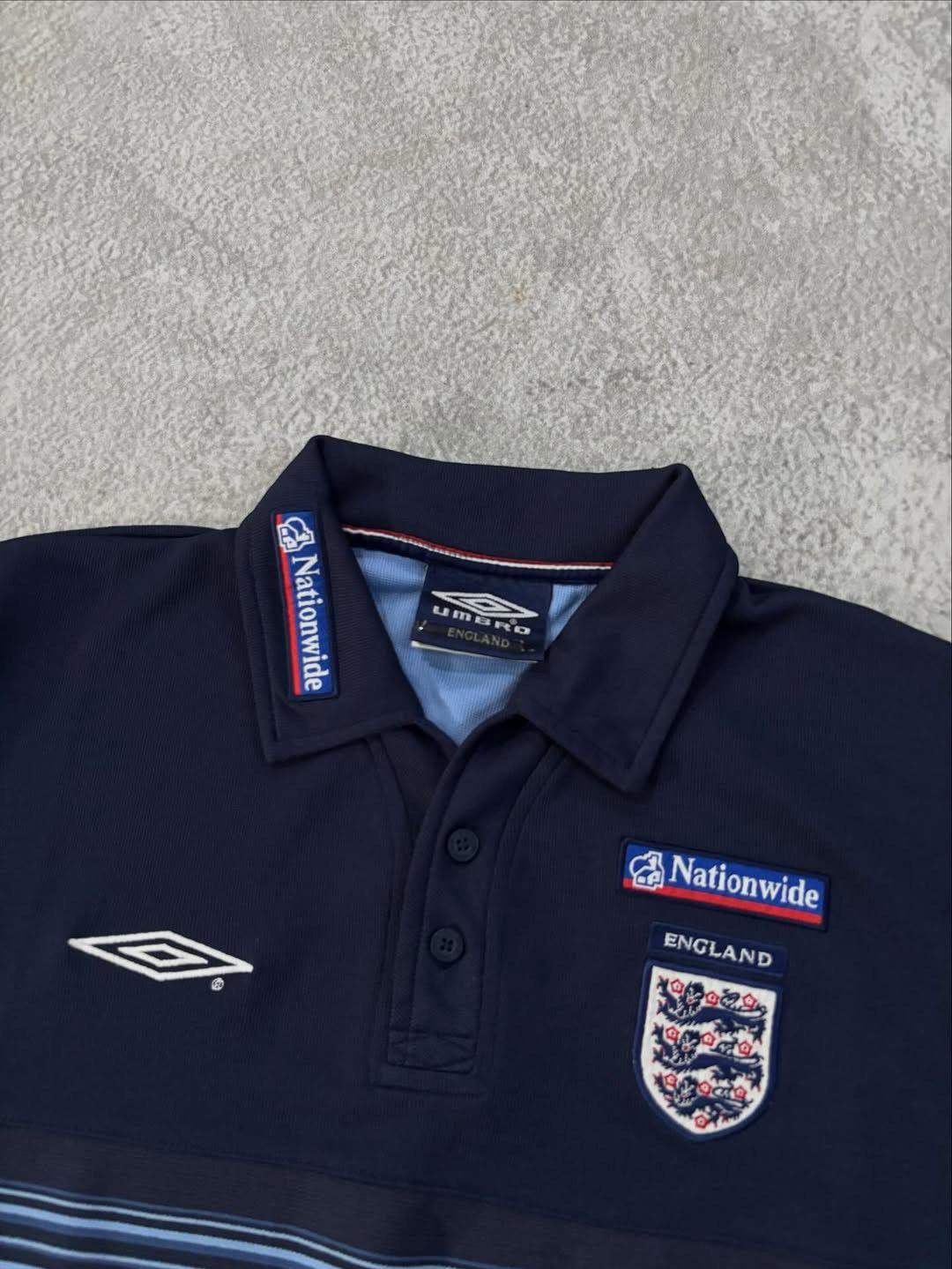 Umbro VINTAGE UMBRO X ENGLAND JERSEY NAVY Size US L / EU 52-54 / 3 - 3 Thumbnail