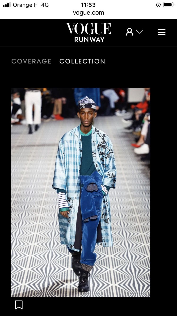 Haider Ackermann FW18 Turquoise Kimono S Size US S / EU 44-46 / 1 - 1 Thumbnail
