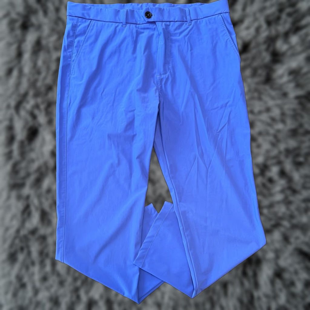 Vintage Greyson Pants Men’s 36x32 Blue Montauk Performance Stretch Golf Chino Fits 36x28 Size US 36 / EU 52 - 1 Thumbnail