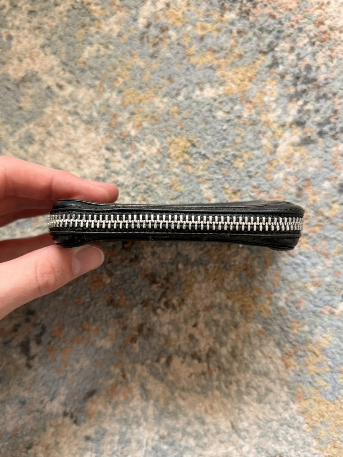 Chrome Hearts Chrome Hearts Pyramid Plus Studded Black Leather Zip Wallet Size ONE SIZE - 9 Thumbnail