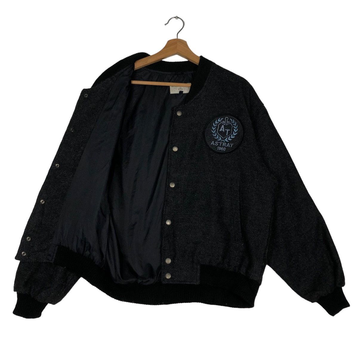 Vintage 🔥90’s Herringbone Wool Bomber Jacket Inter Casual Milano Size US M / EU 48-50 / 2 - 9 Thumbnail