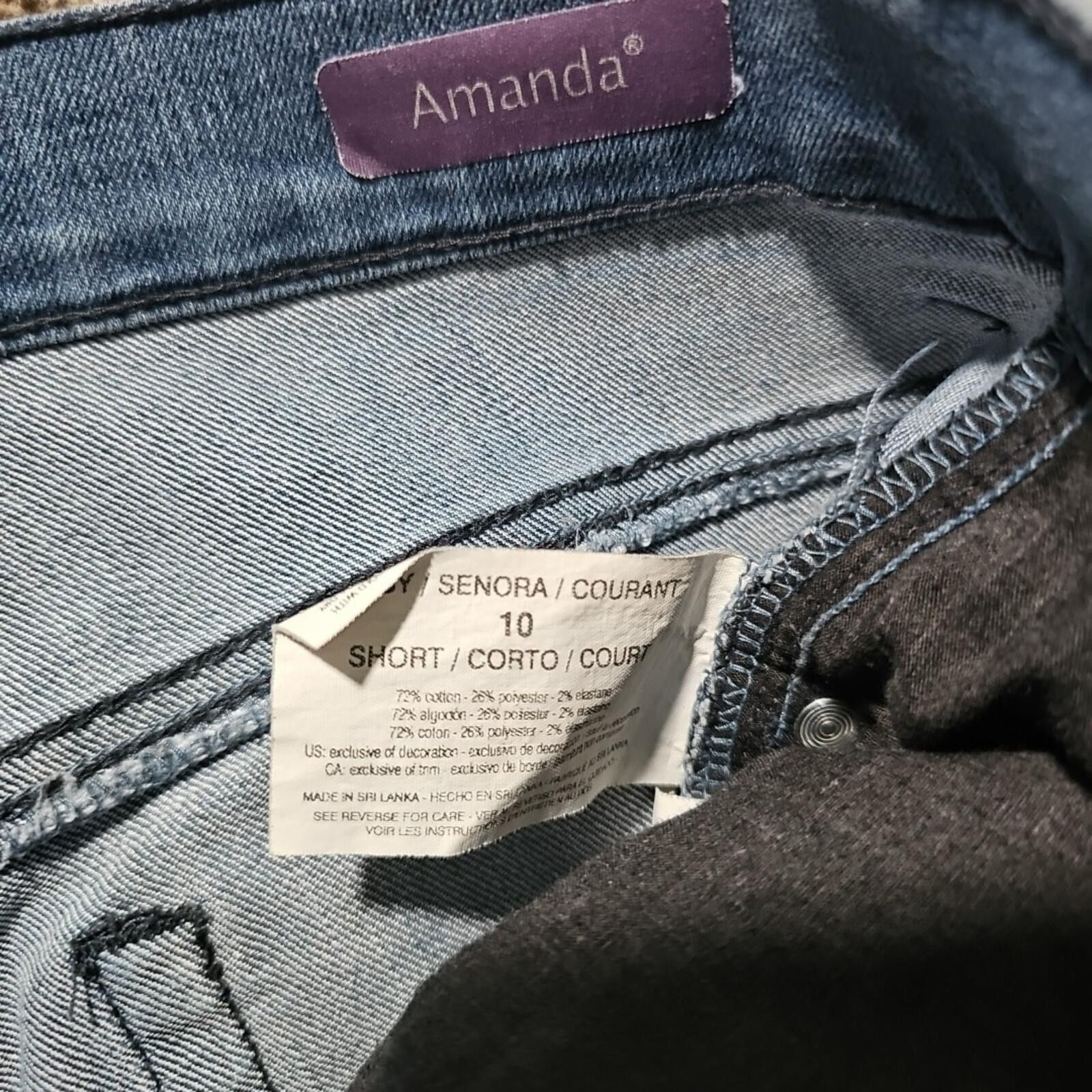 Other Gloria Vanderbilt Amanda Jeans 10 Short Size 32" / US 10 / IT 46 - 5 Thumbnail