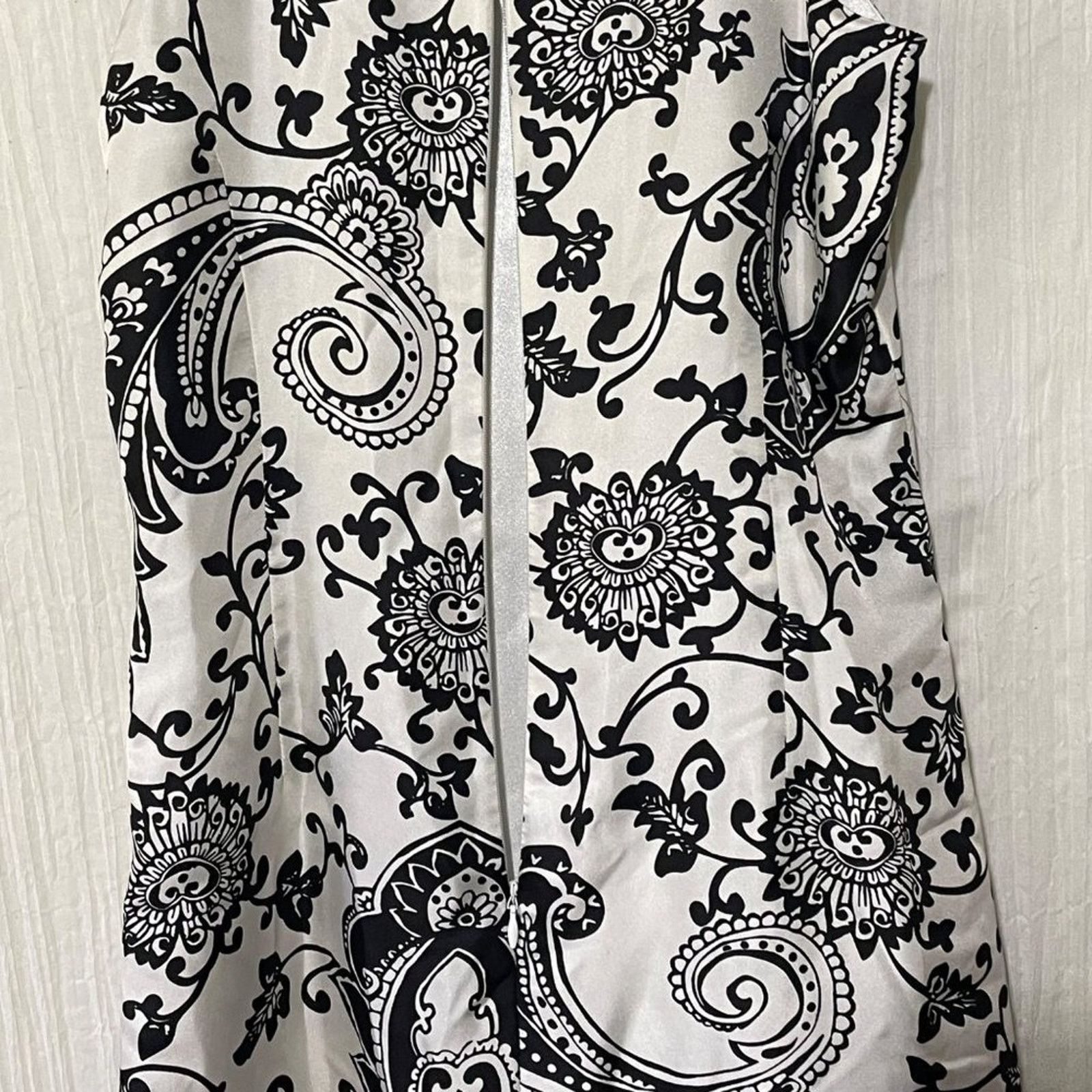 White House Black Market White House Black Market Silk Paisley Dress Sheath Small Size S / US 4 / IT 40 - 11 Thumbnail
