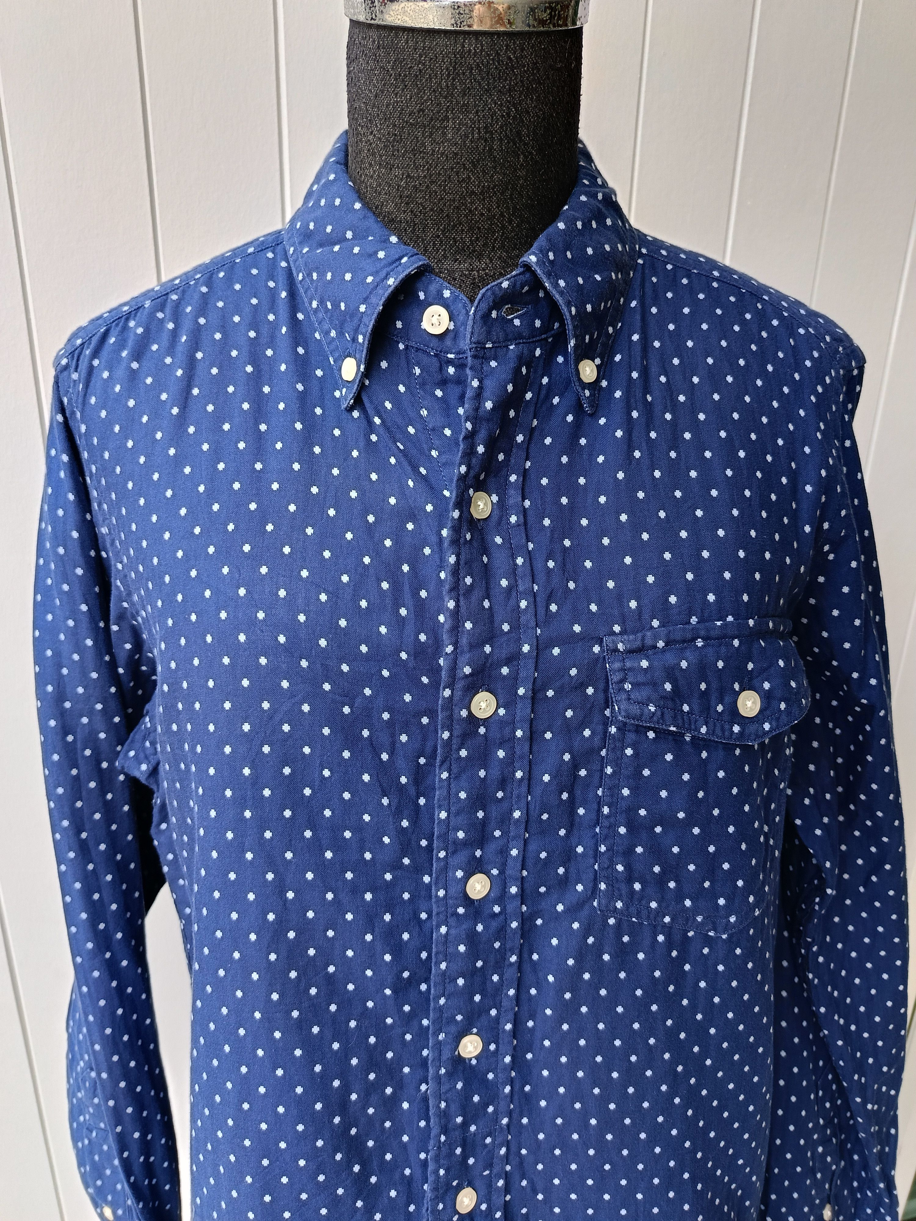 J. Press JPress J.Press New York navy blue polka dot shirt Size US M / EU 48-50 / 2 - 4 Thumbnail