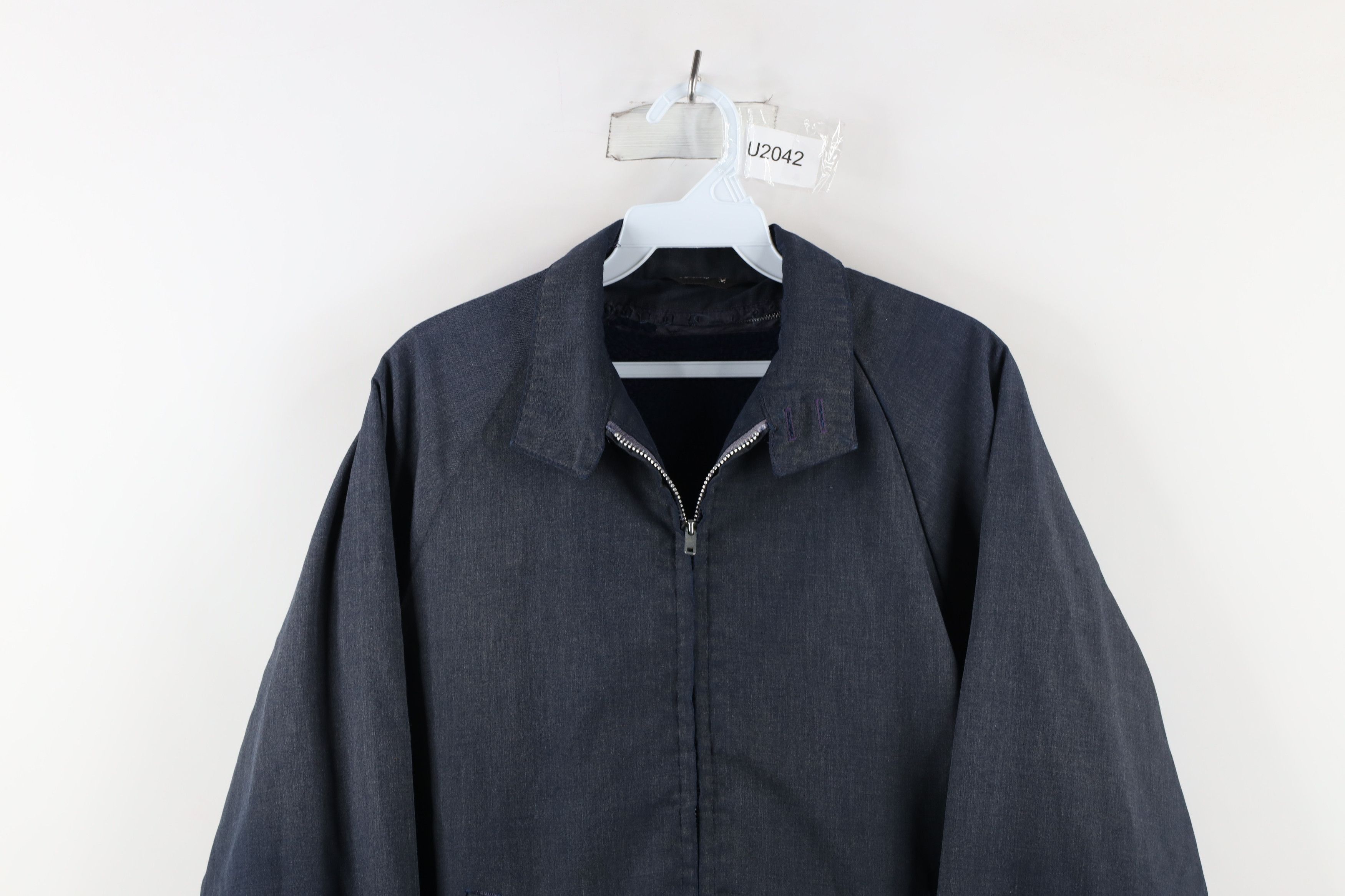 Vintage Vintage 60s Streetwear Lined Meachanic Work Jacket Blue USA Size US M / EU 48-50 / 2 - 2 Thumbnail