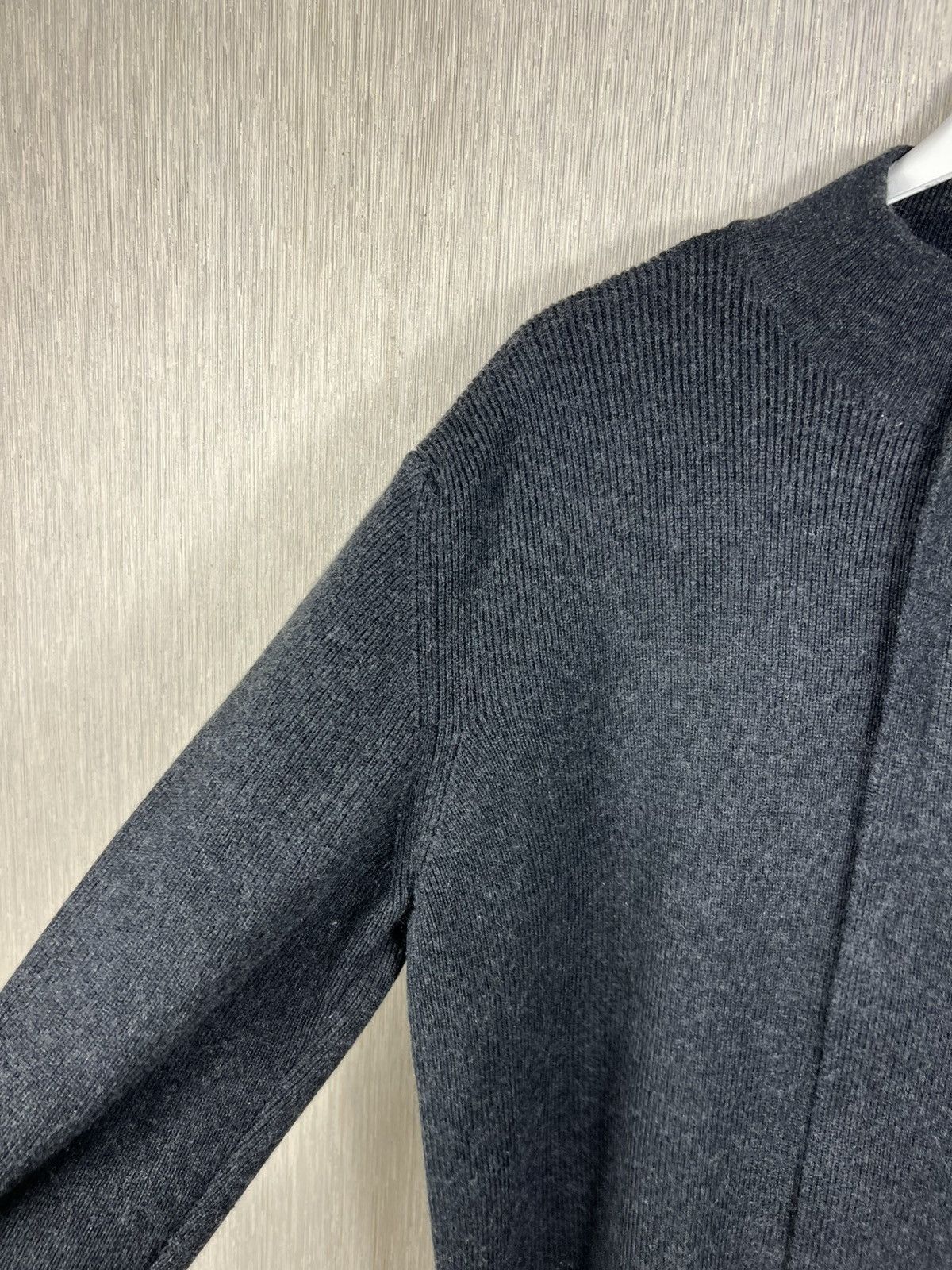 Versace Vintage Versace classic v2 asymmetric zip wool knit sweater Size US L / EU 52-54 / 3 - 12 Thumbnail