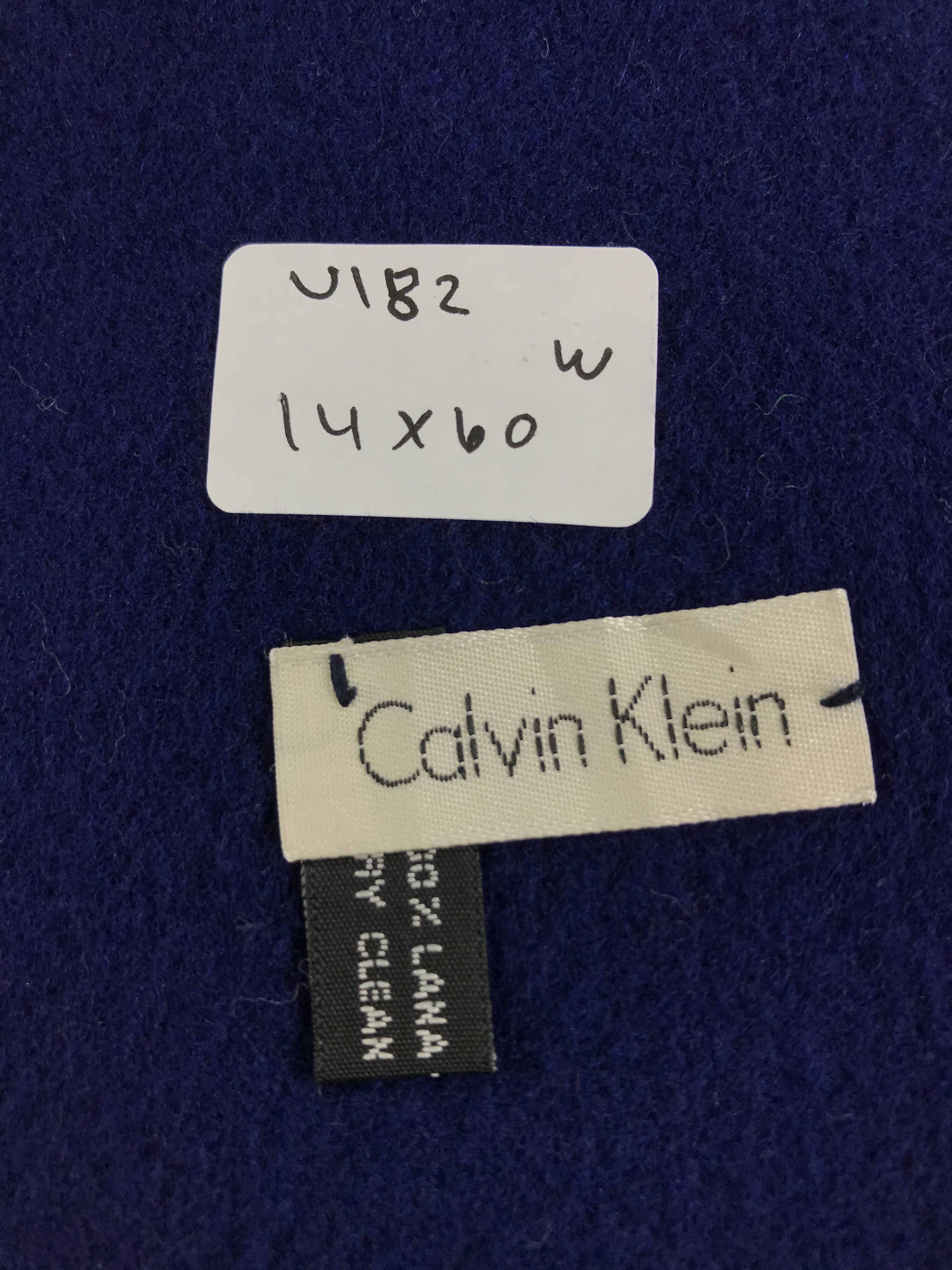 Calvin Klein Calvin Klein Wool Scarf Muffler Neck Wrap V182 Size ONE SIZE - 4 Thumbnail