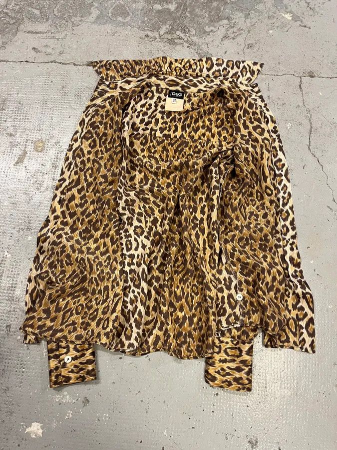 Dolce & Gabbana AW1996 Dolce & Gabbana Leopard Print Shirt Size XS / US 0-2 / IT 36-38 - 10 Thumbnail