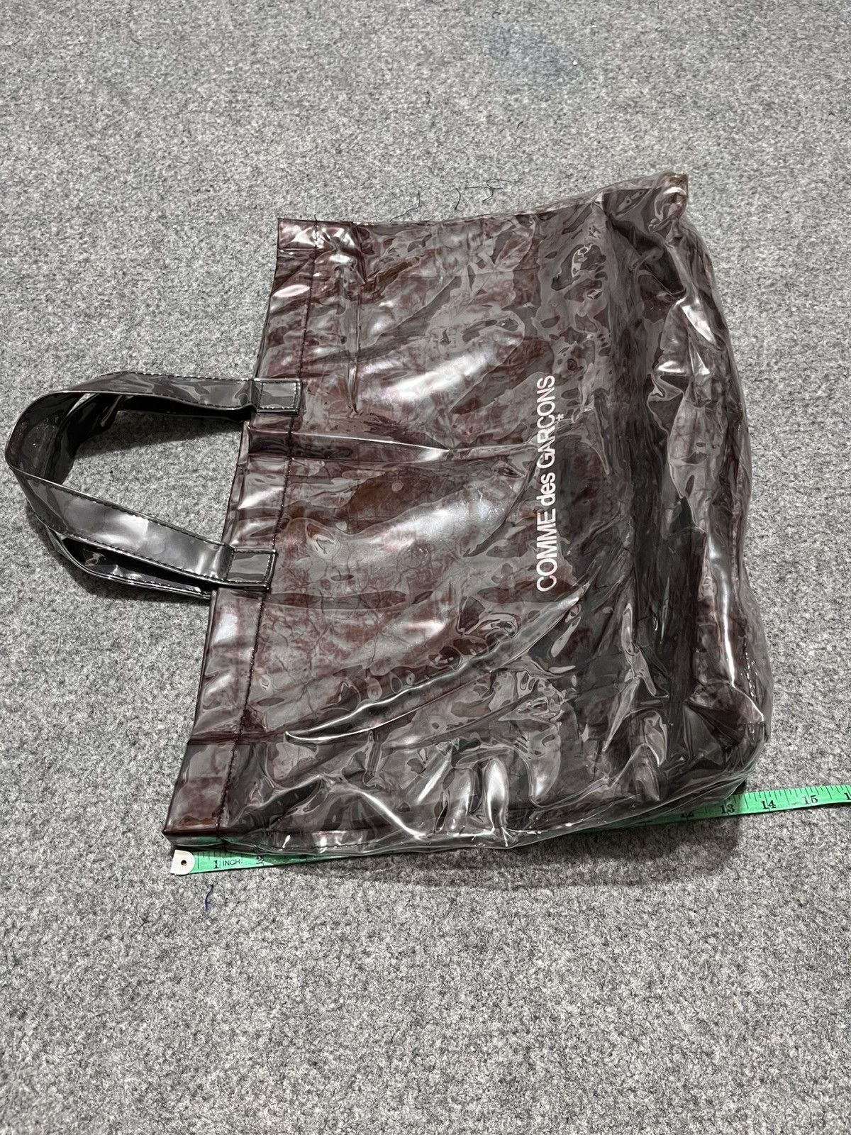 Comme des Garcons × Japanese Brand Comme des Garcons Tote Bag Kraft Paper PVC Size ONE SIZE - 18 Thumbnail