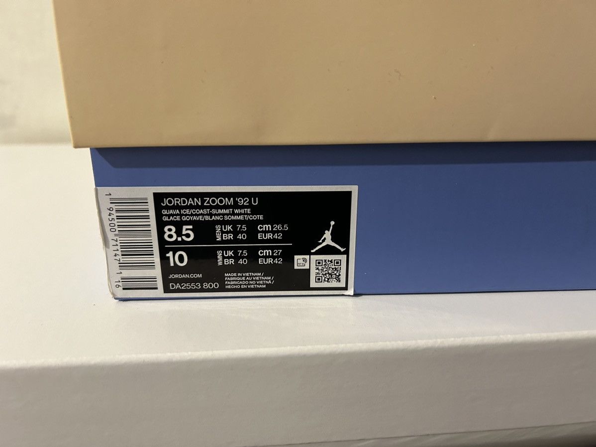 Jordan Brand × Nike × Union LA Jordan zoom 92 Union Guava Ice 42eu Size US 8.5 / EU 41-42 - 10 Thumbnail