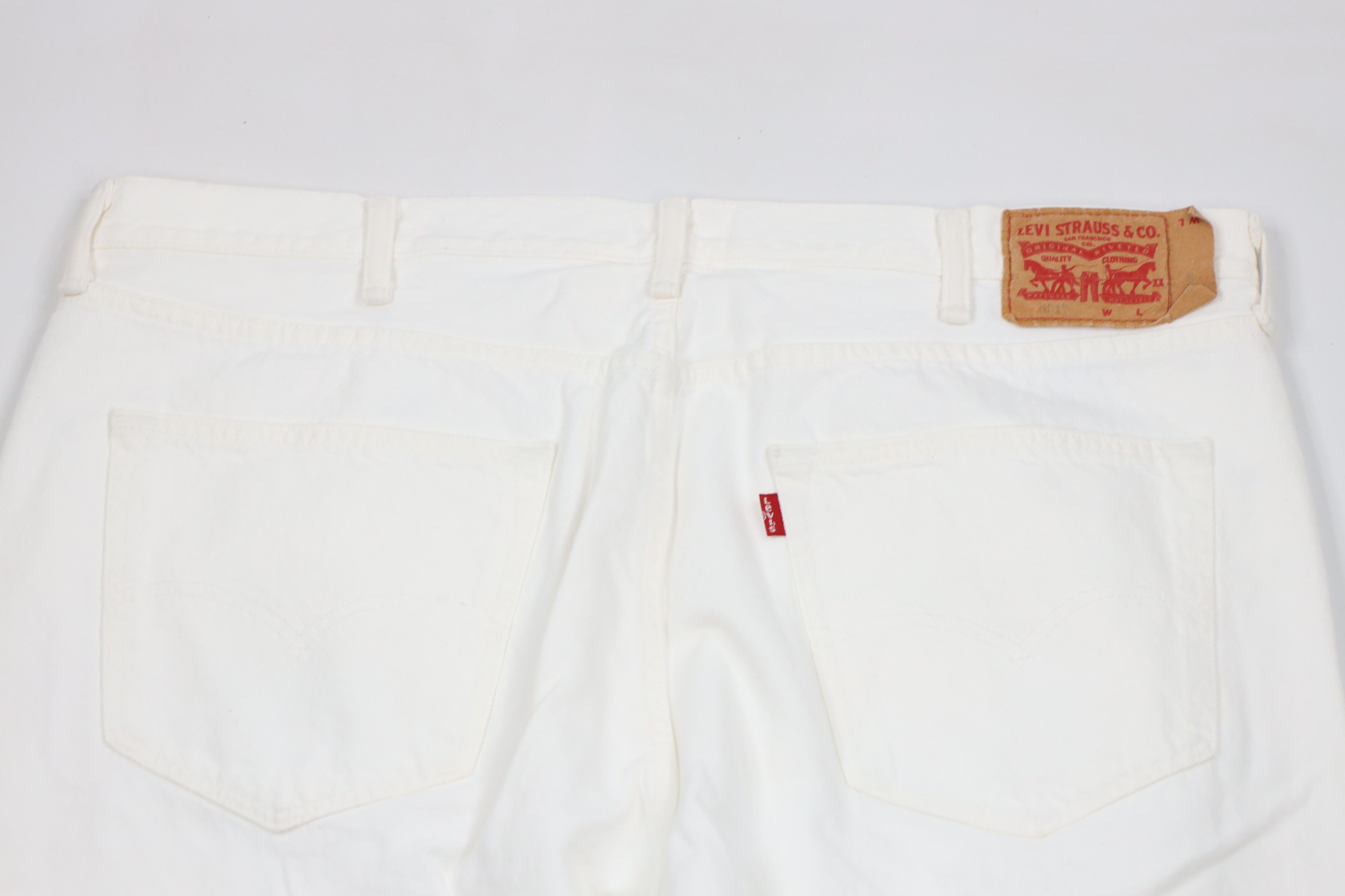 Levi's × Vintage Y2K Levis 501xx Fit Button Fly Denim Jeans White Cotton Size US 40 / EU 56 - 11 Thumbnail