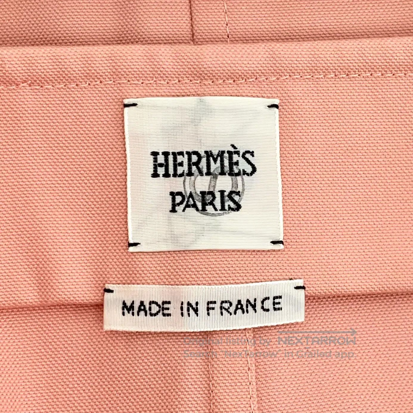 Hermes Hermes Apricot bell chain decoration cotton casual half sk Size 33" - 7 Thumbnail