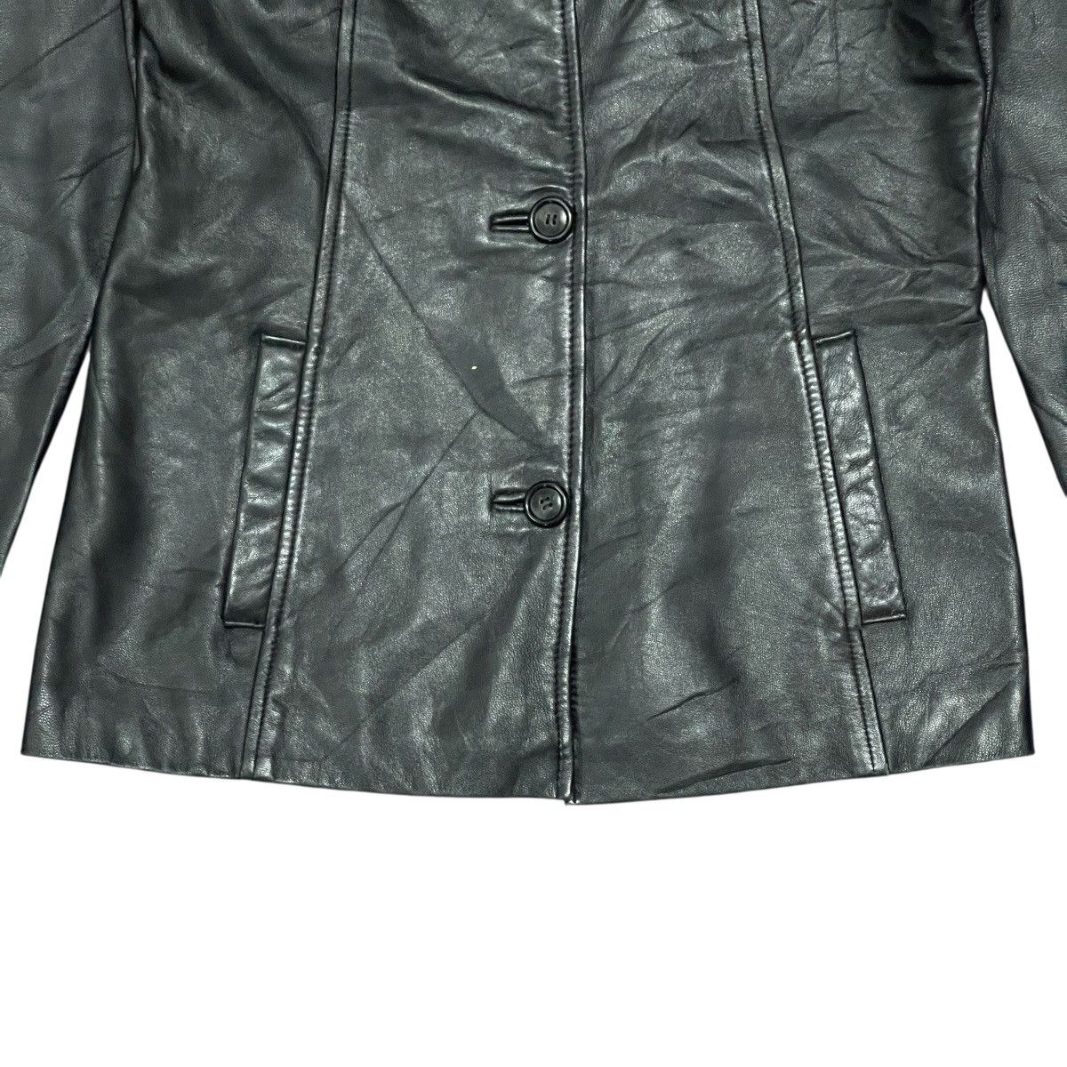 Vintage Vintage 90s Pattern United Sheepskin Leather Motor Jacket Size US XS / EU 42 / 0 - 3 Thumbnail
