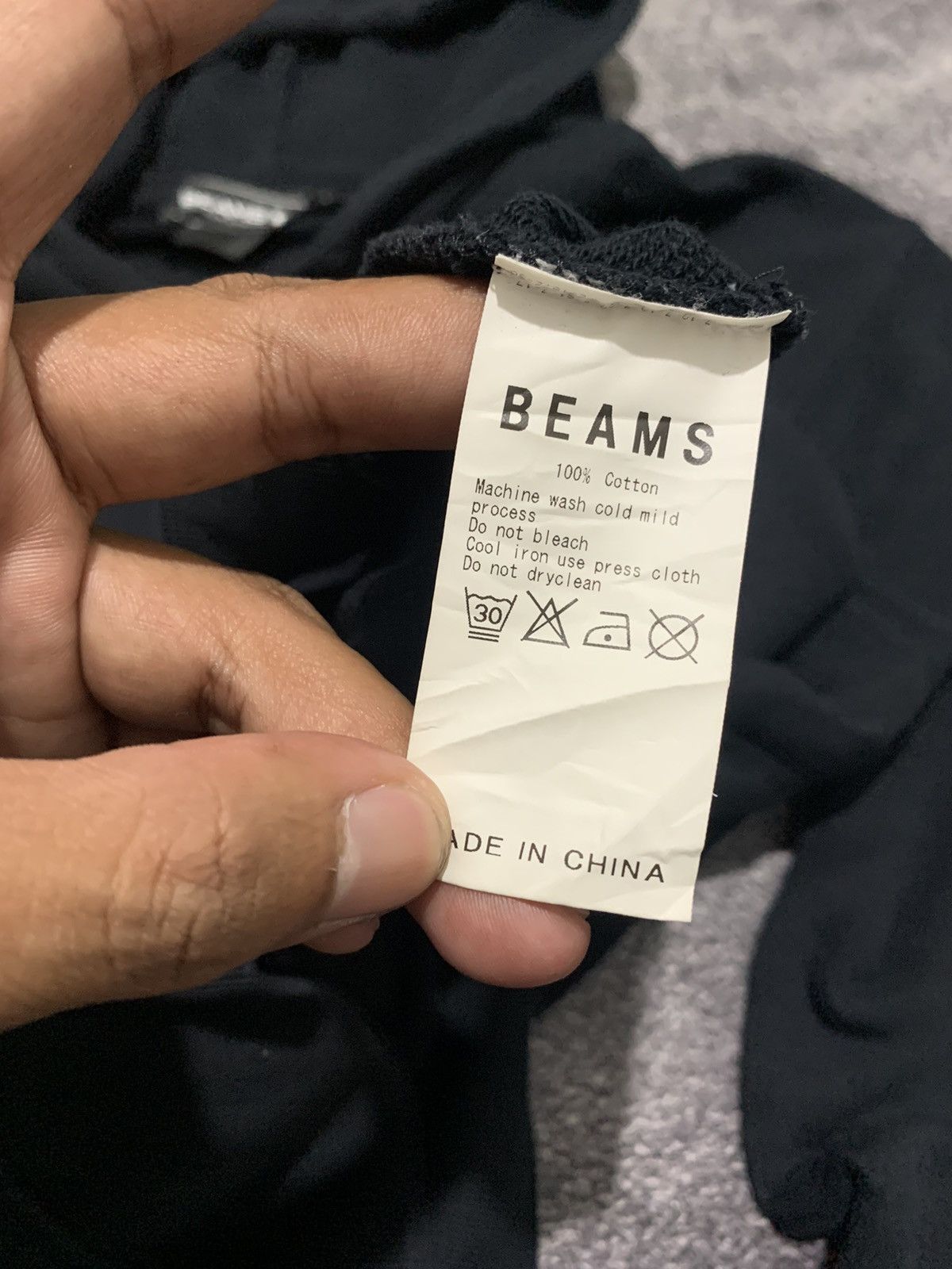 Beams Japan Beams T black humours hoodie Size US M / EU 48-50 / 2 - 5 Thumbnail