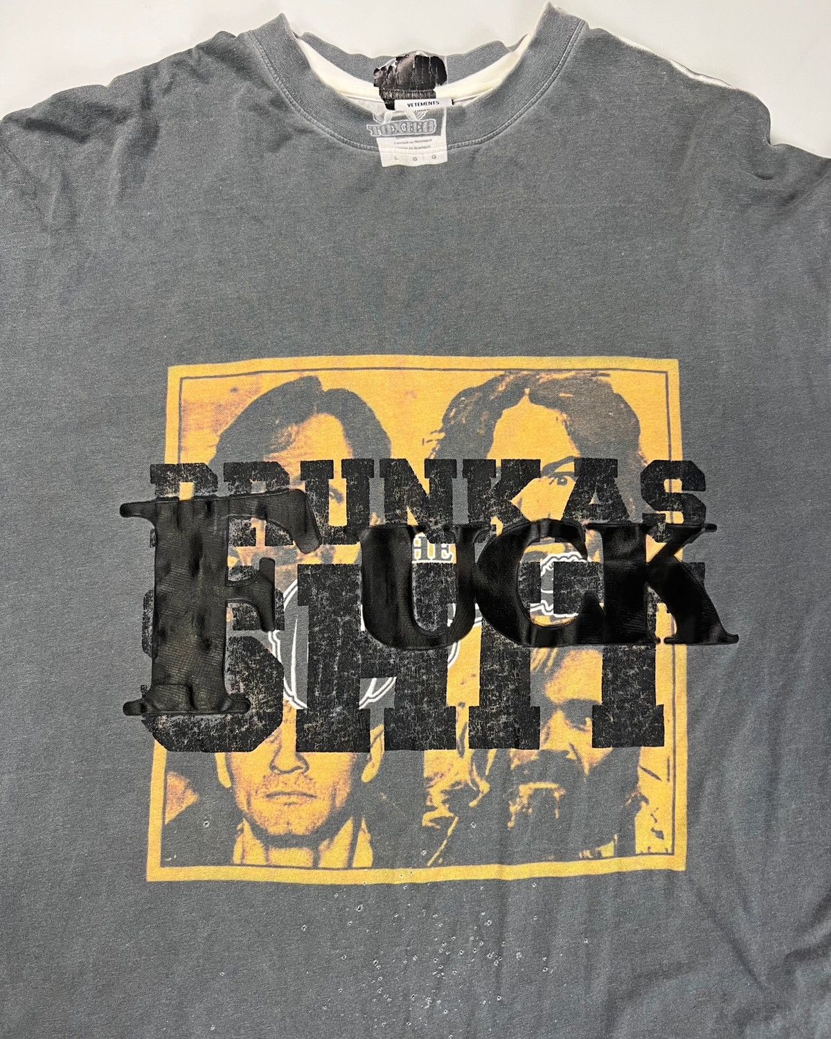 Vetements Vetements Charles Manson Drunk As Shit Fuck Trompe L’oeil Size US S / EU 44-46 / 1 - 2 Thumbnail