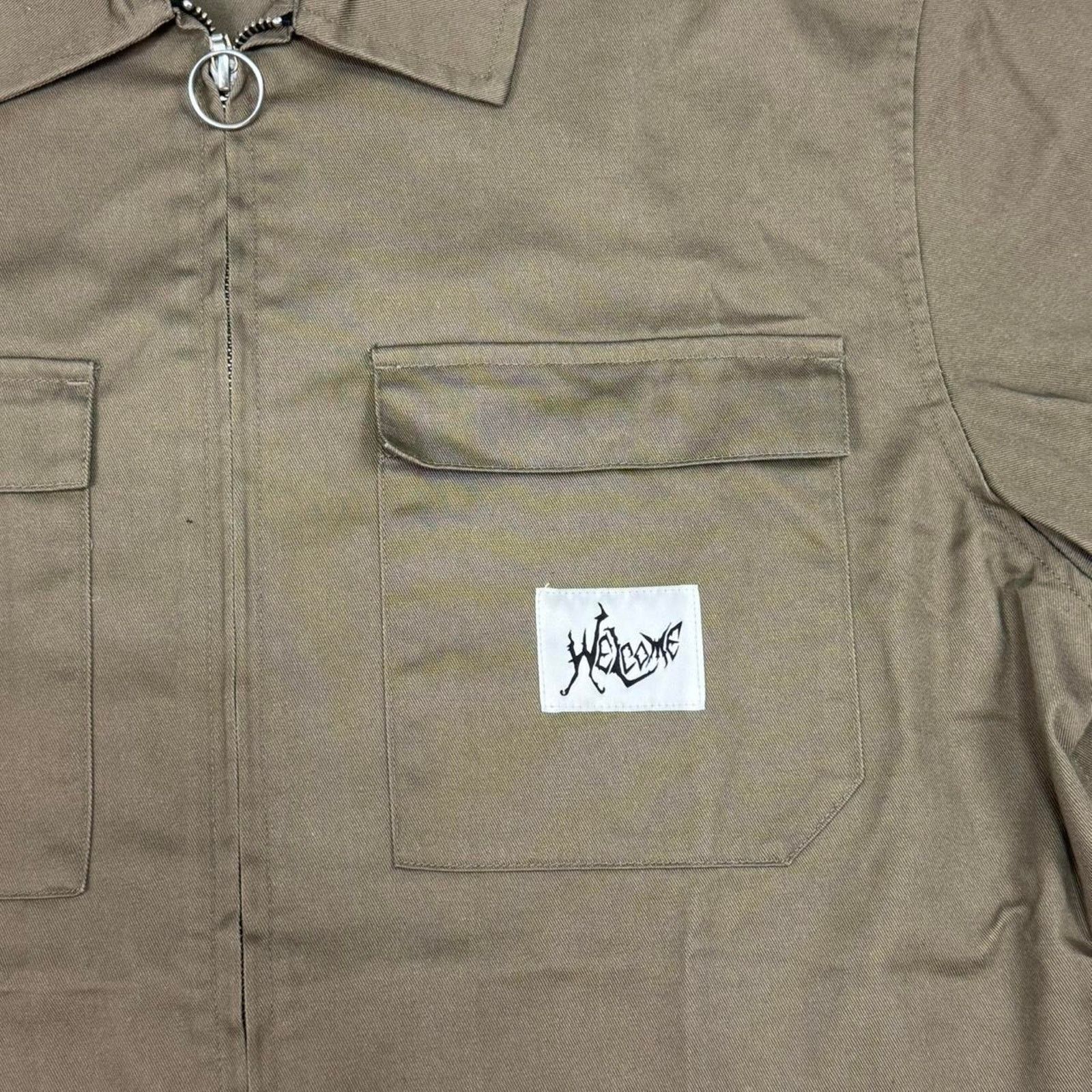 Welcome Skateboards WELCOME SKATEBOARDS NEPHILIM ZIP UP TWILL WORK SHIRT: Size US L / EU 52-54 / 3 - 5 Thumbnail