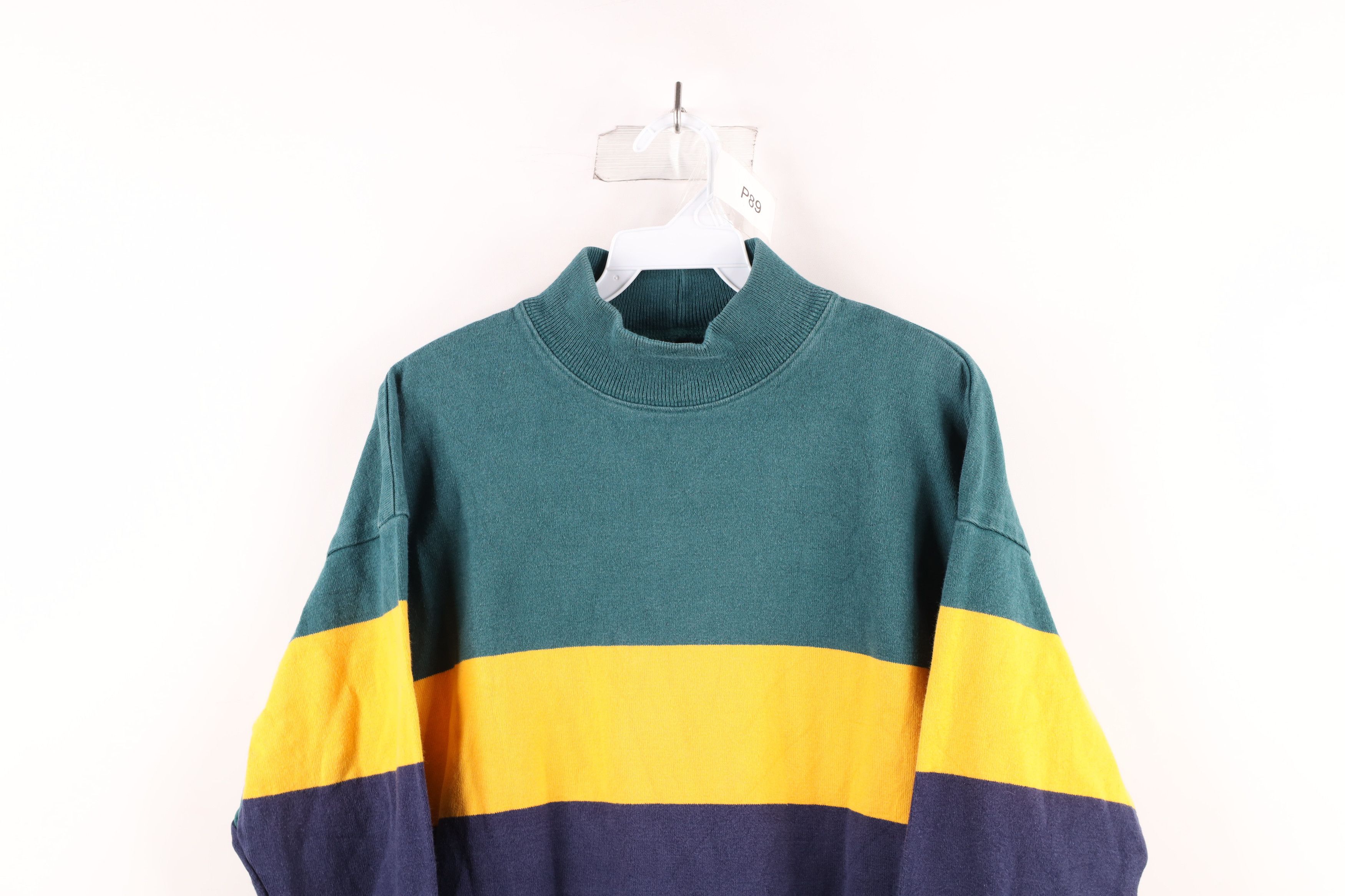 L.L. Bean × Vintage Vintage 90s LL Bean Heavyweight Mock Neck T-Shirt USA Size US L / EU 52-54 / 3 - 2 Thumbnail