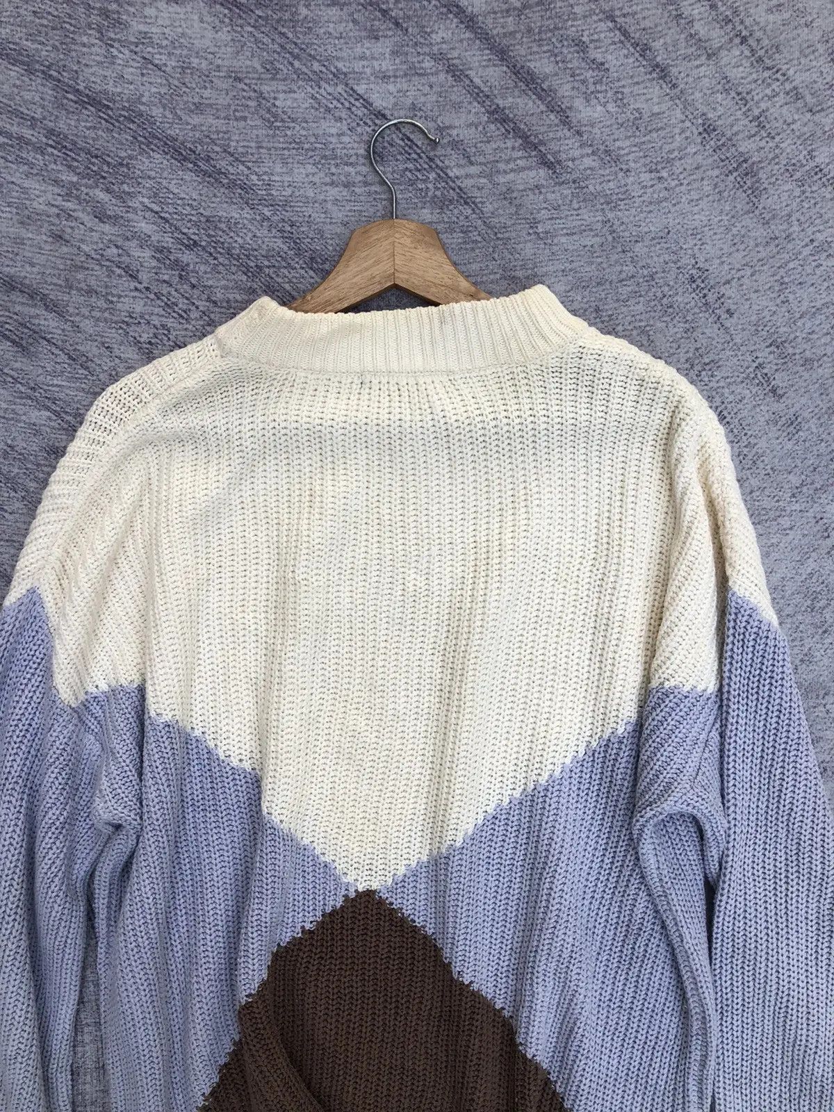 Designer × Homespun Knitwear Alicia Pageboy Stripe Pure Knit Memeri/Jumper Knitsweater Size US XL / EU 56 / 4 - 10 Thumbnail