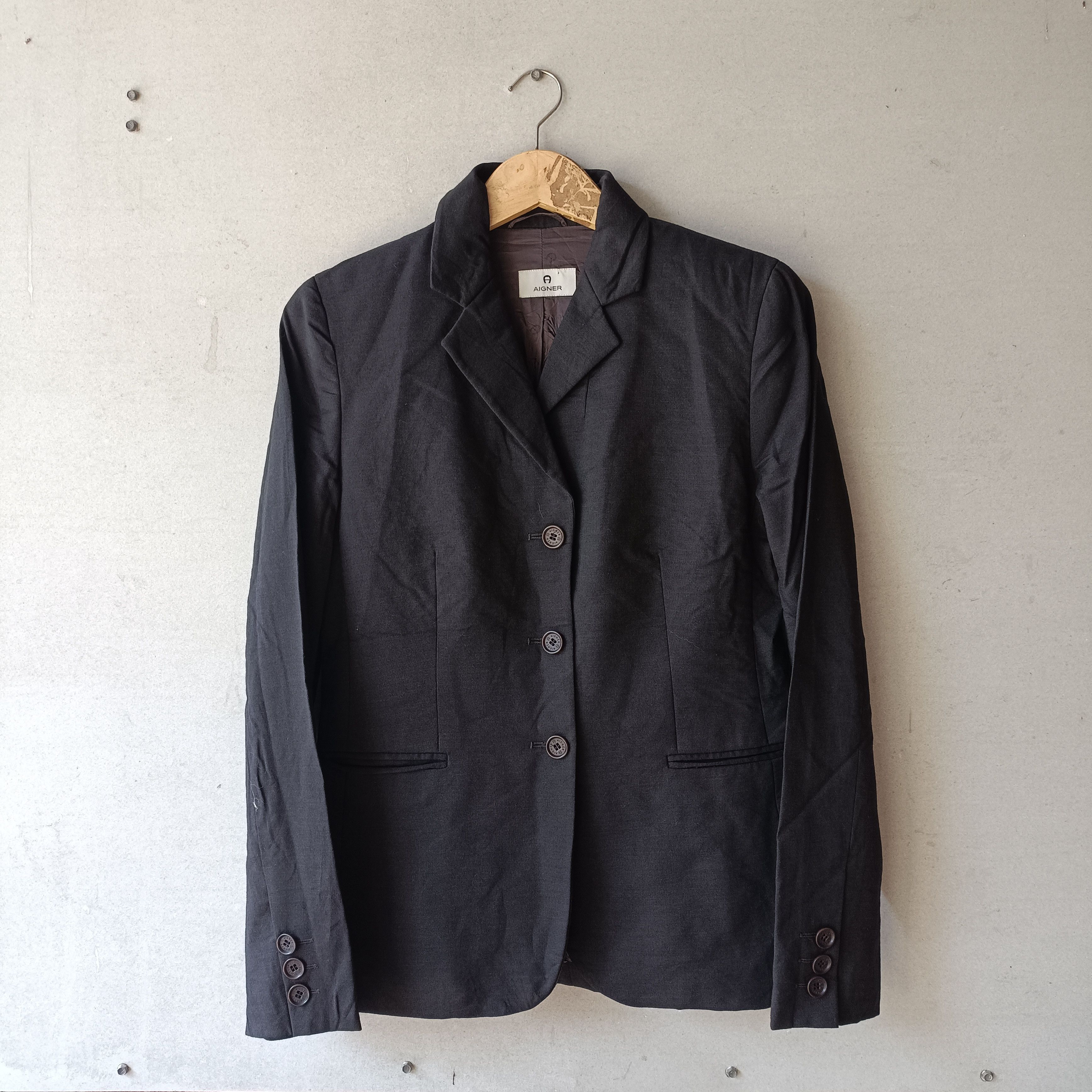Aigner Aigner wool blazer black Size M / US 6-8 / IT 42-44 - 1 Thumbnail
