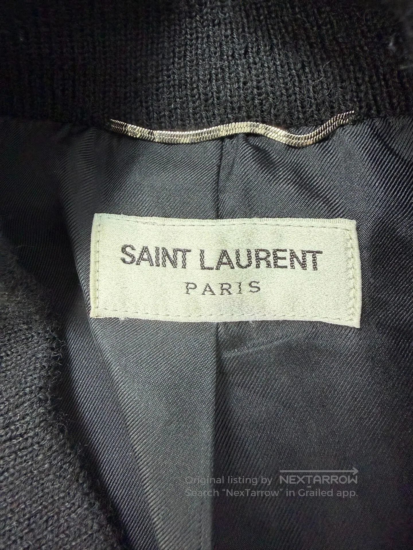 Saint Laurent Paris Saint Laurent Black Baseball Jacket. Size US L / EU 52-54 / 3 - 5 Thumbnail