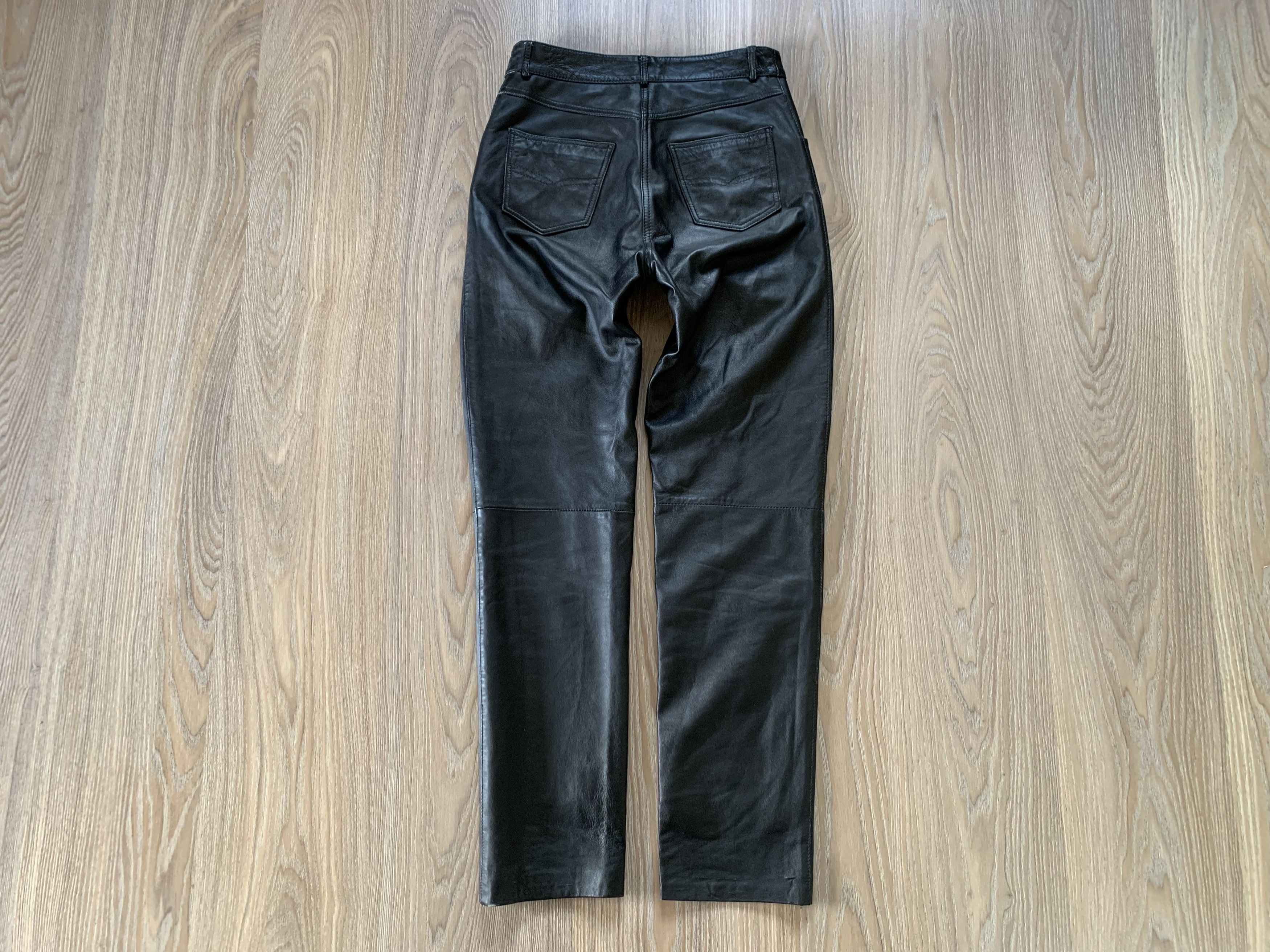 Leather × Vintage Baghdadi Women's Vintage Leather Pants Size 26" / US 2 / IT 38 - 3 Thumbnail