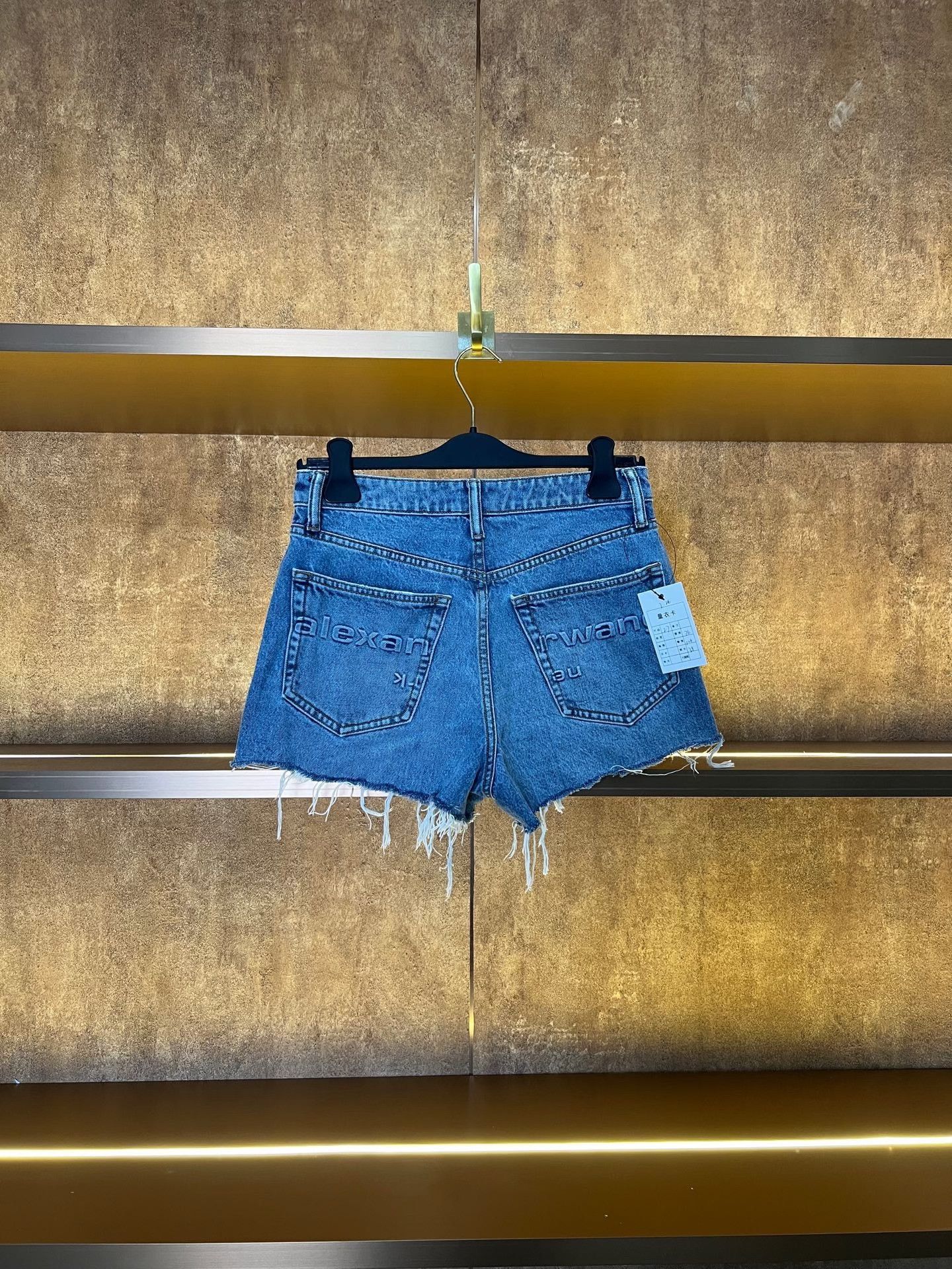 Alexander Wang Alexander Wang Pocket Embossed Logo Denim Shorts Size 27" / US 4 / IT 40 - 1 Thumbnail