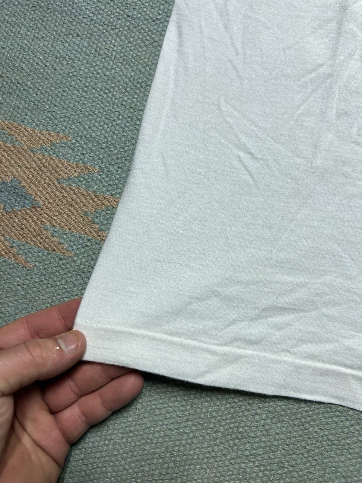 Vintage Vtg 90s Stafford blank white t shirt cotton soft JCP small Size US S / EU 44-46 / 1 - 6 Thumbnail