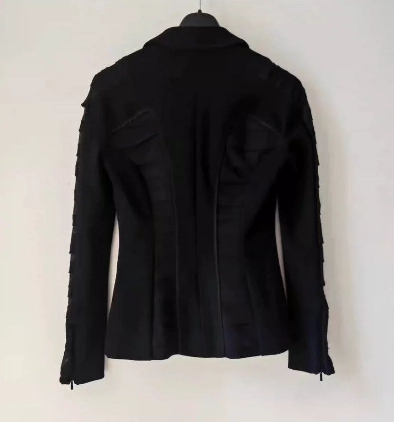 Versace Versace Classic black mesh jacket Size S / US 4 / IT 40 - 6 Thumbnail