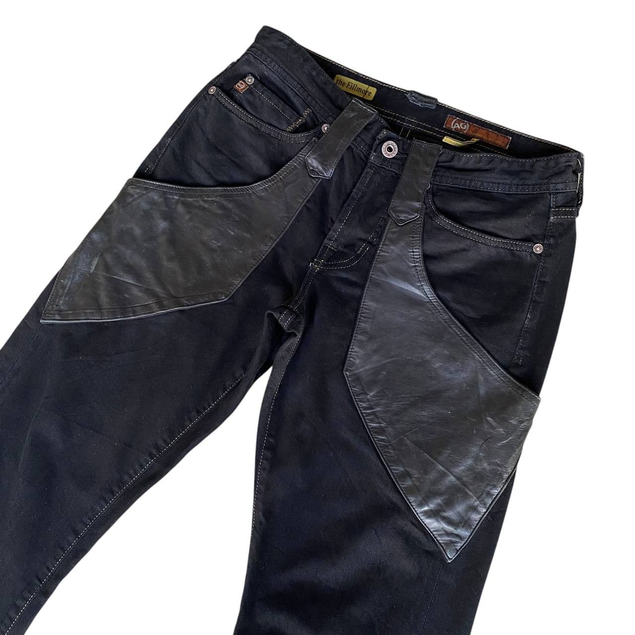 AG Adriano Goldschmied FLARE AG Adriano Goldschmied "The Fillmore" Leather Western Size US 29 - 2 Thumbnail
