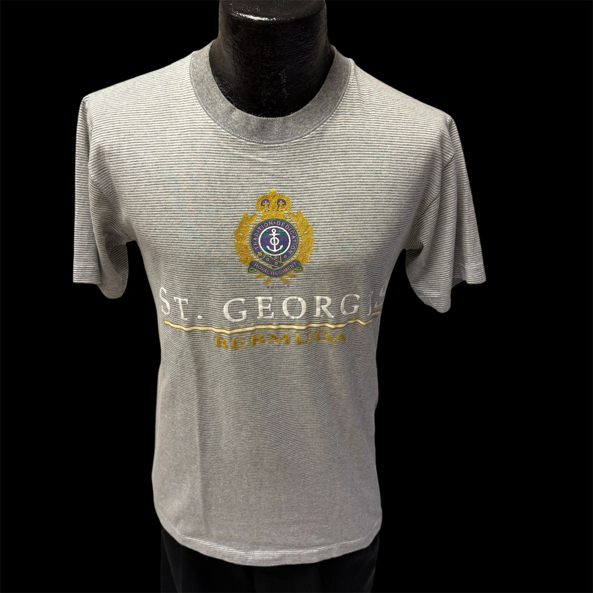 Other Vtg Belton Stripe ST GEORGES BERMUDA Royal Crest T Shirt Size US M / EU 48-50 / 2 - 1 Thumbnail