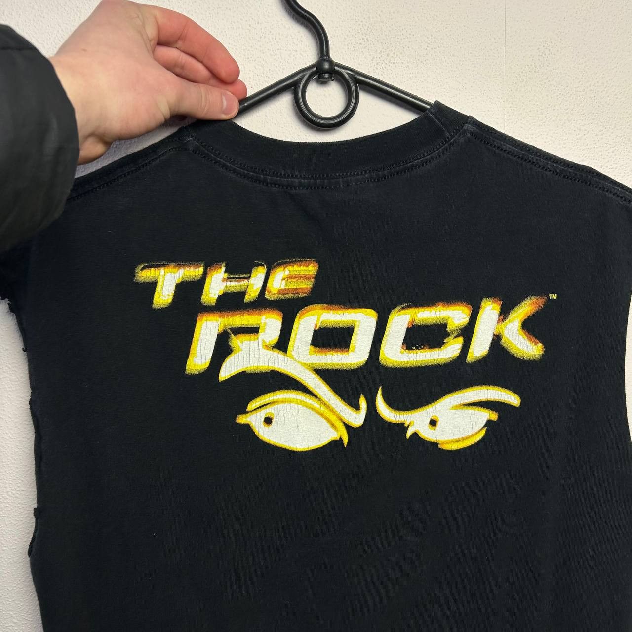 WWE Vintage WWE The Rock 1999 big logo wrestling sleeveles Size US M / EU 48-50 / 2 - 10 Thumbnail