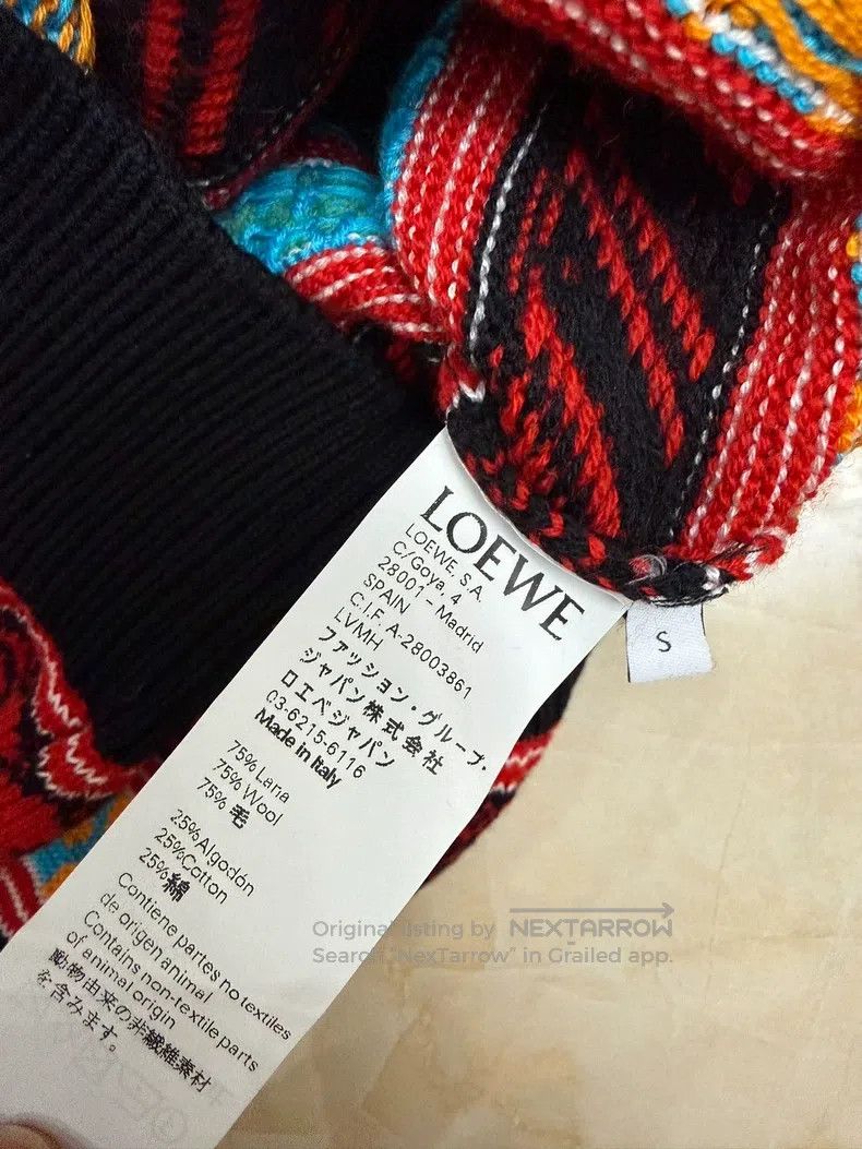 Loewe Loewe Fair Isle Sweater, Size 47 Chest, 64 Length, 99 New, Size US S / EU 44-46 / 1 - 3 Thumbnail