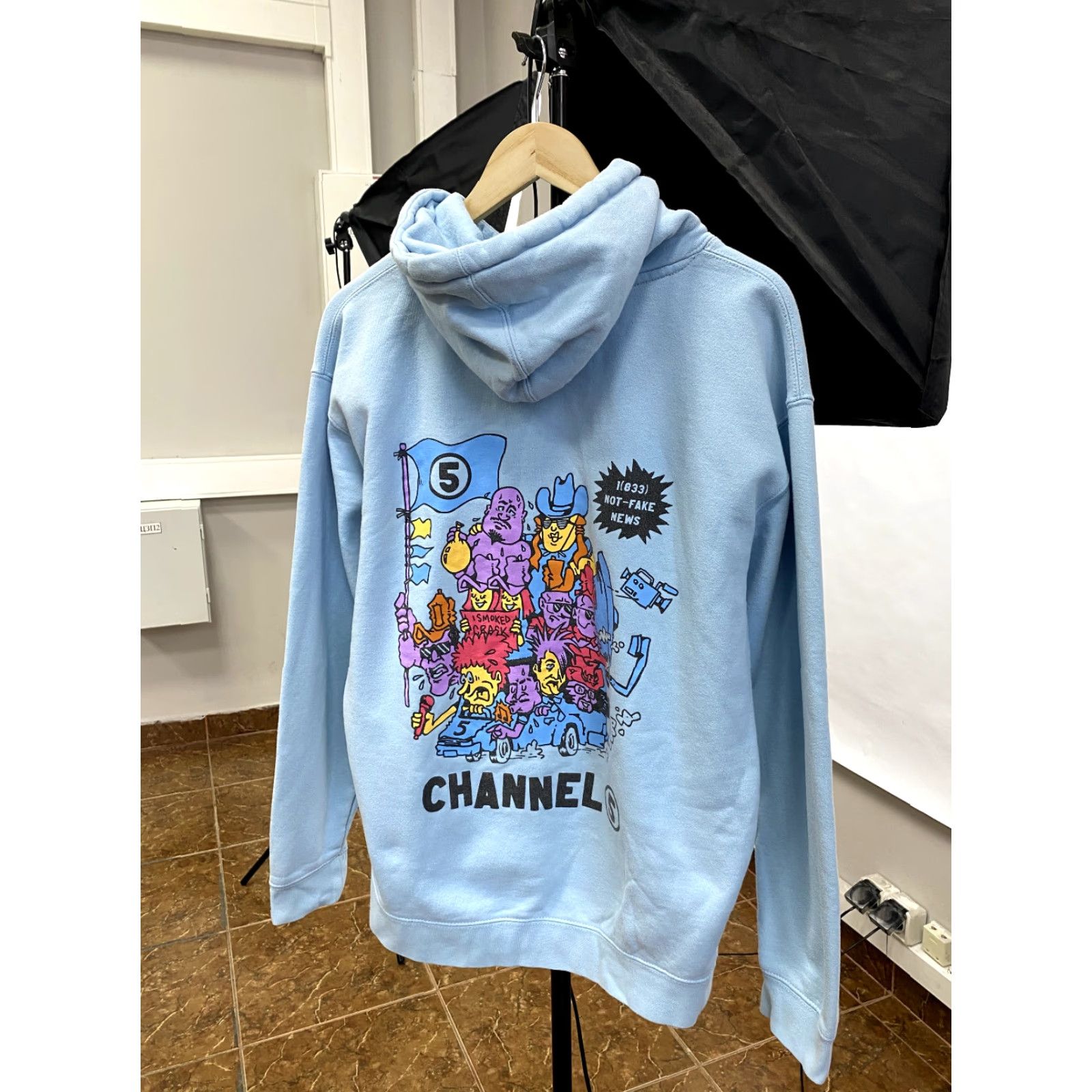 Vintage Nike All Gas No Brakes Channel 5 Independent Hoodie Retro Blue L Mens Regular Pullover Sweatshirt Size US L / EU 52-54 / 3 - 2 Thumbnail