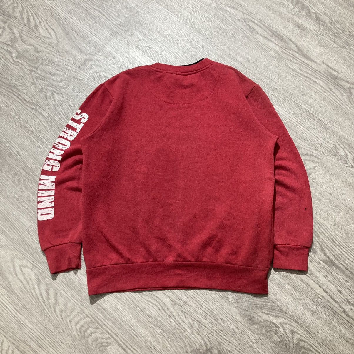 20471120 2000s Seven Zero One Poem Logo Punk Style Crewneck Red Size US M / EU 48-50 / 2 - 8 Thumbnail
