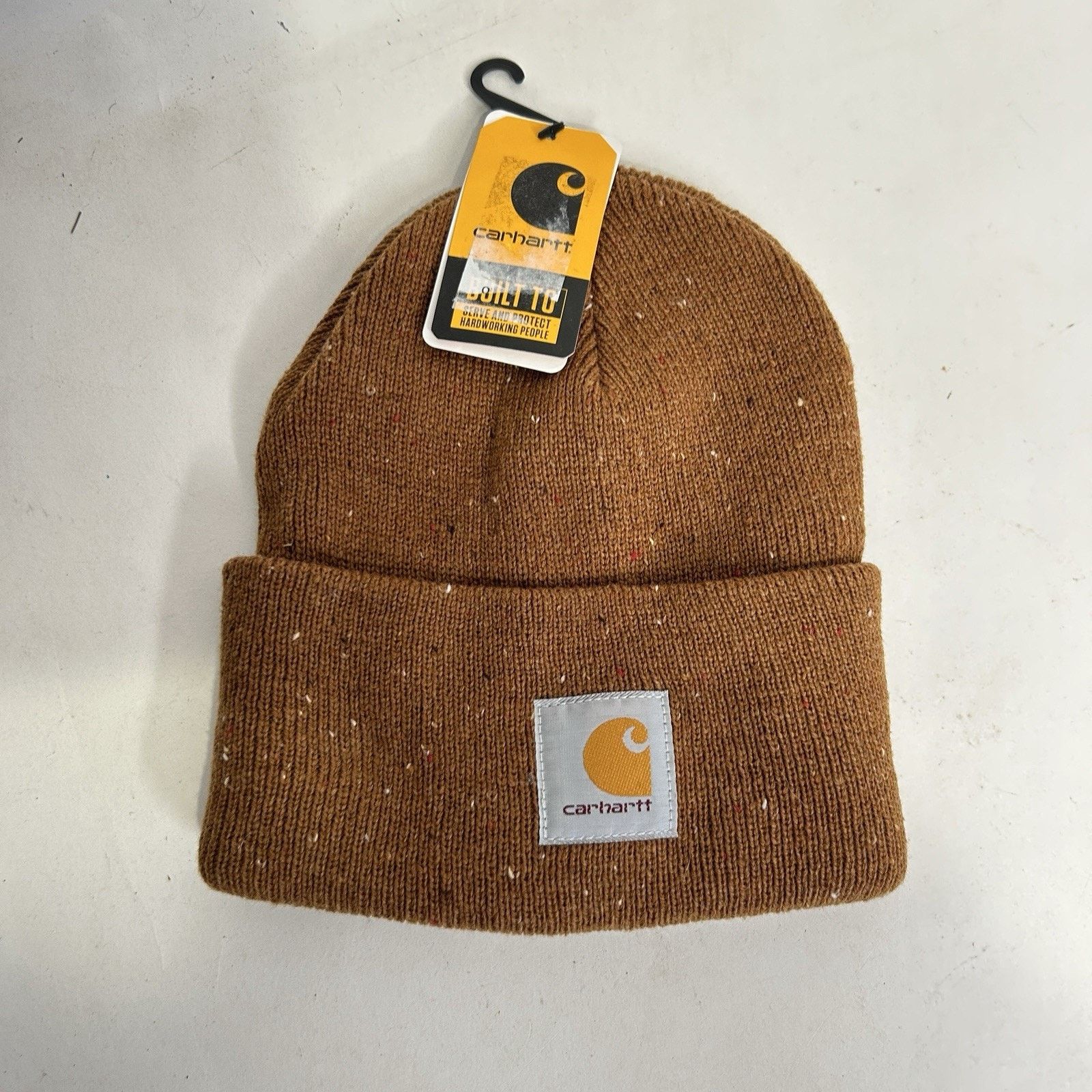 Carhartt Carhartt Anglistic Speckled Fold Over Beanie “Brown” OSFA Size ONE SIZE - 1 Thumbnail