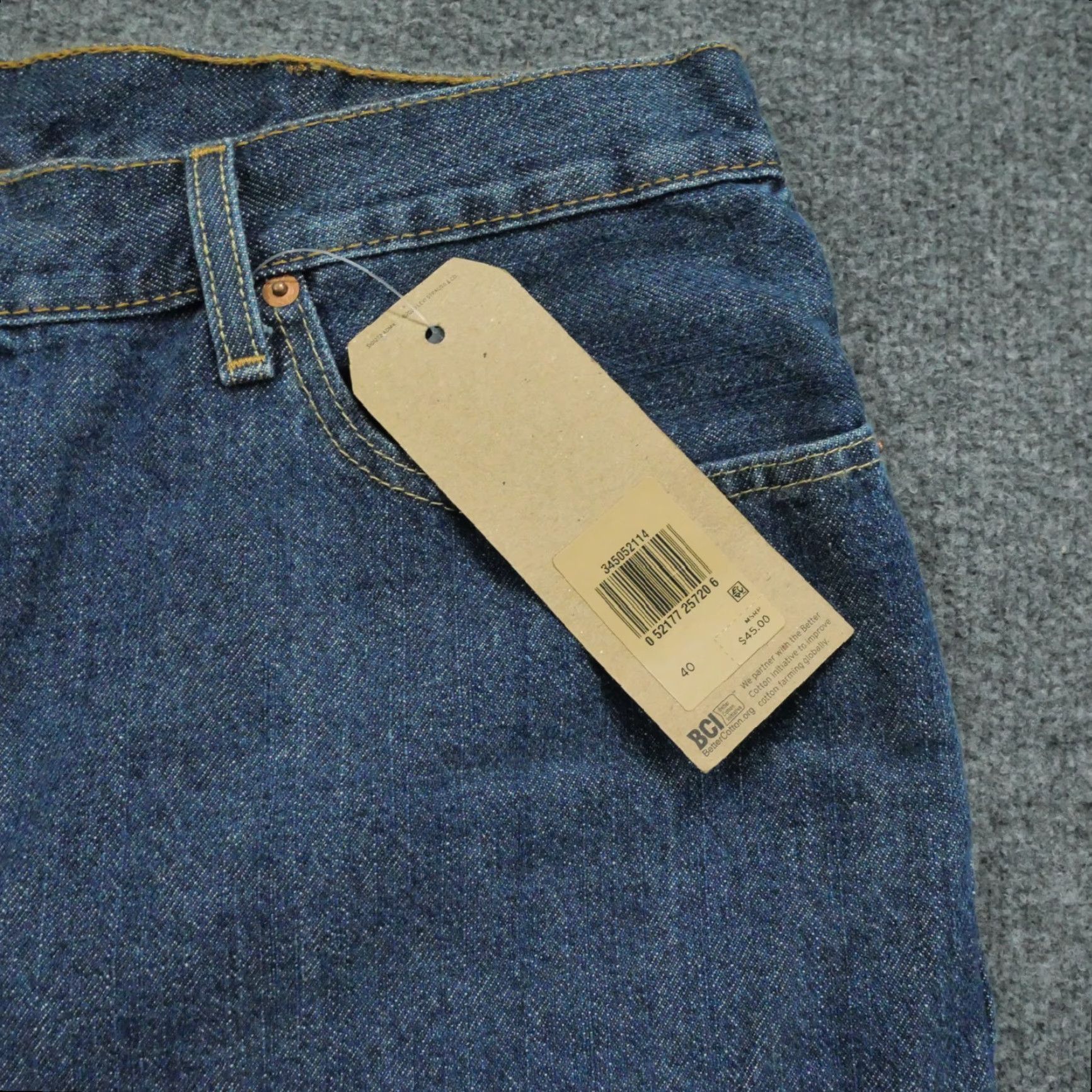 Levi's Levi's 505 Jean Shorts Bermuda Mens 40 Blue Denim Casual 90s Jeans Shorts Regular Fit 5-Pocket Mens Size US 40 / EU 56 - 2 Thumbnail