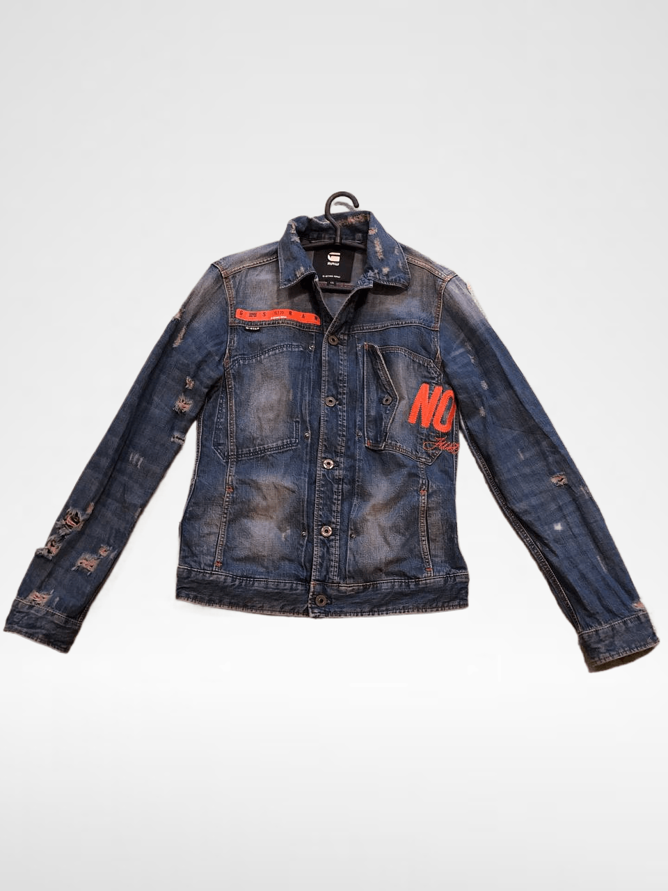G-Star Big Print Logo G-Star Raw VINTAGE Denim Jacket Size US XS / EU 42 / 0 - 1 Thumbnail