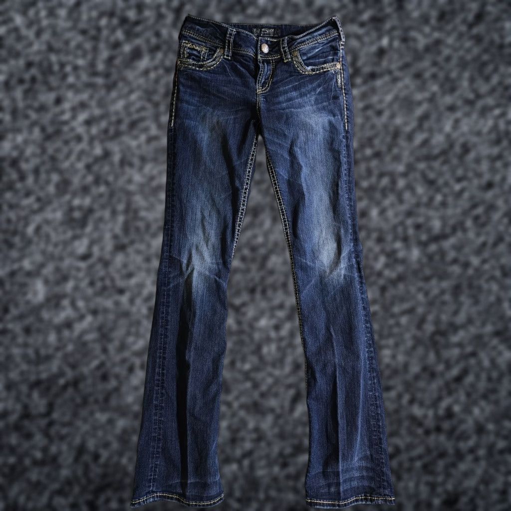 Silver Jeans Co. Silver Jeans Signature Suki 17" Bootcut Stretch Denim Jeans Women's Size W26 L33 Size 26" / US 2 / IT 38 - 1 Thumbnail
