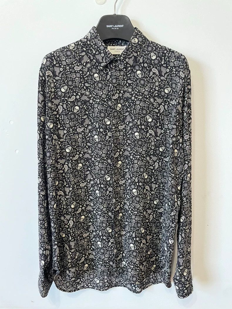 Saint Laurent Paris Saint Laurent Paris Retro patterned shirt Size US XS / EU 42 / 0 - 1 Thumbnail
