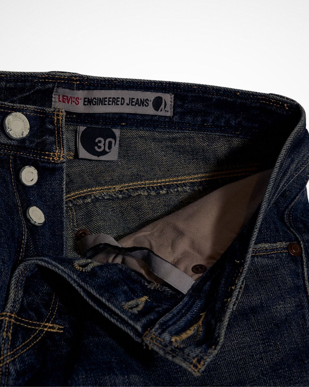 Levi's Vintage Clothing 2012 Levis Engineered Aged Blue Twisted Denim Pants Size US 31 - 5 Thumbnail