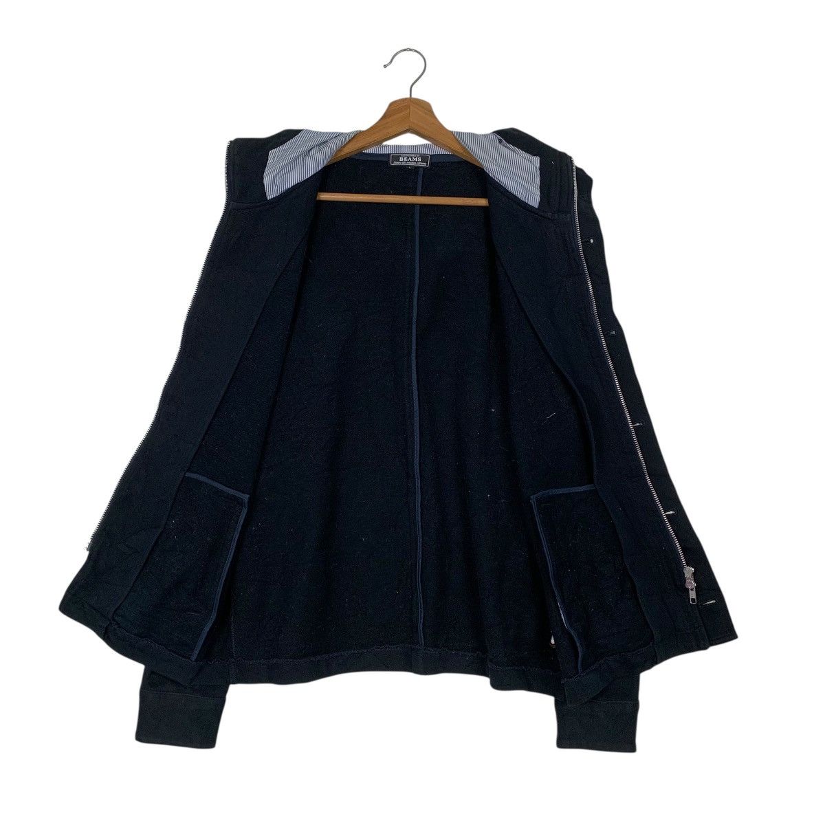Beams Japan Beams Japan Hooded Black Jacket Size US M / EU 48-50 / 2 - 12 Thumbnail