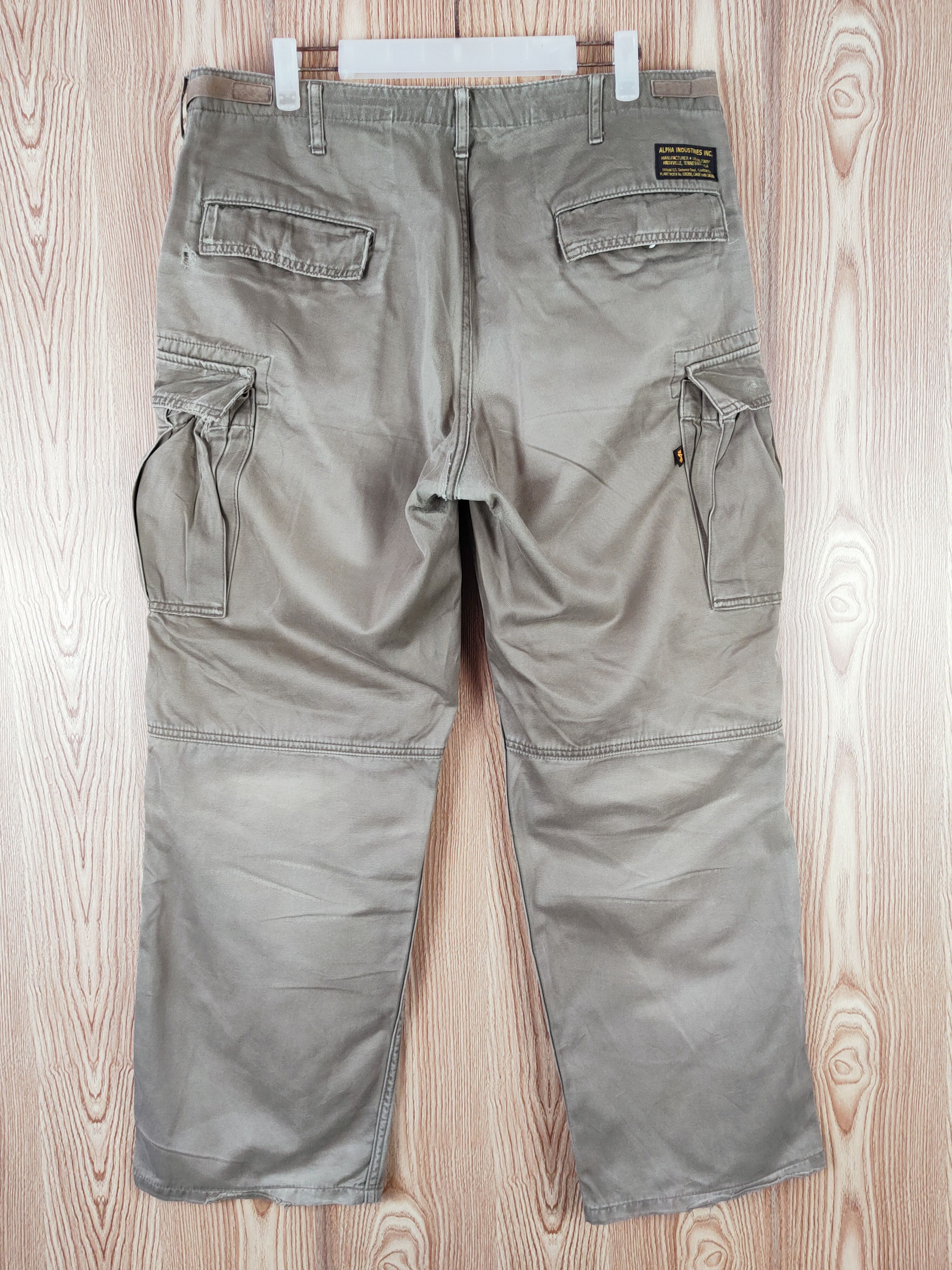 Alpha Industries DL Alpha Industries Beige Multipocket Cargo Pants #S2786 Size US 32 / EU 48 - 9 Thumbnail