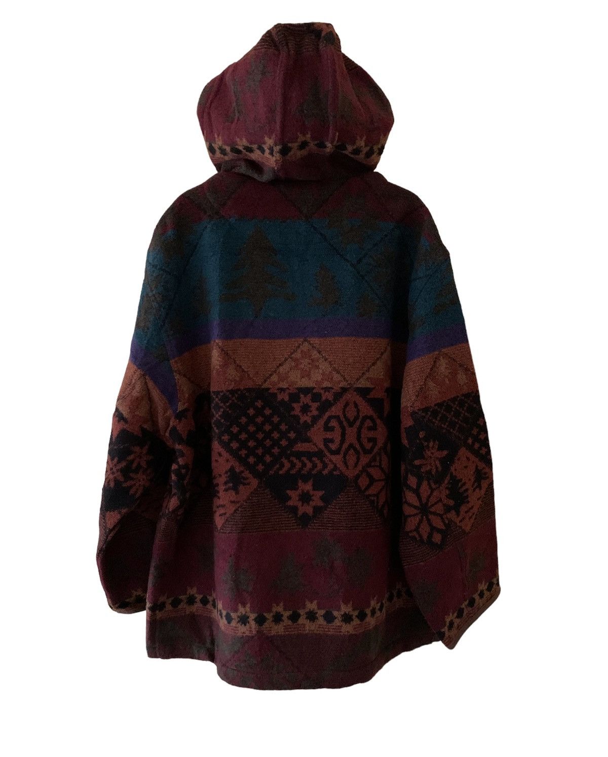 L.L. Bean LL BEAM native Navajo wool hoodie motive made In PORTUGAL Size US S / EU 44-46 / 1 - 8 Thumbnail