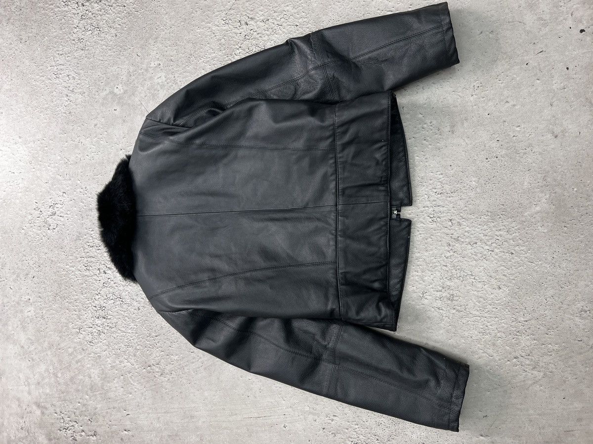Hysteric Glamour Hysteric glamour style black leather fur jacket Y2K style Size M / US 6-8 / IT 42-44 - 8 Thumbnail