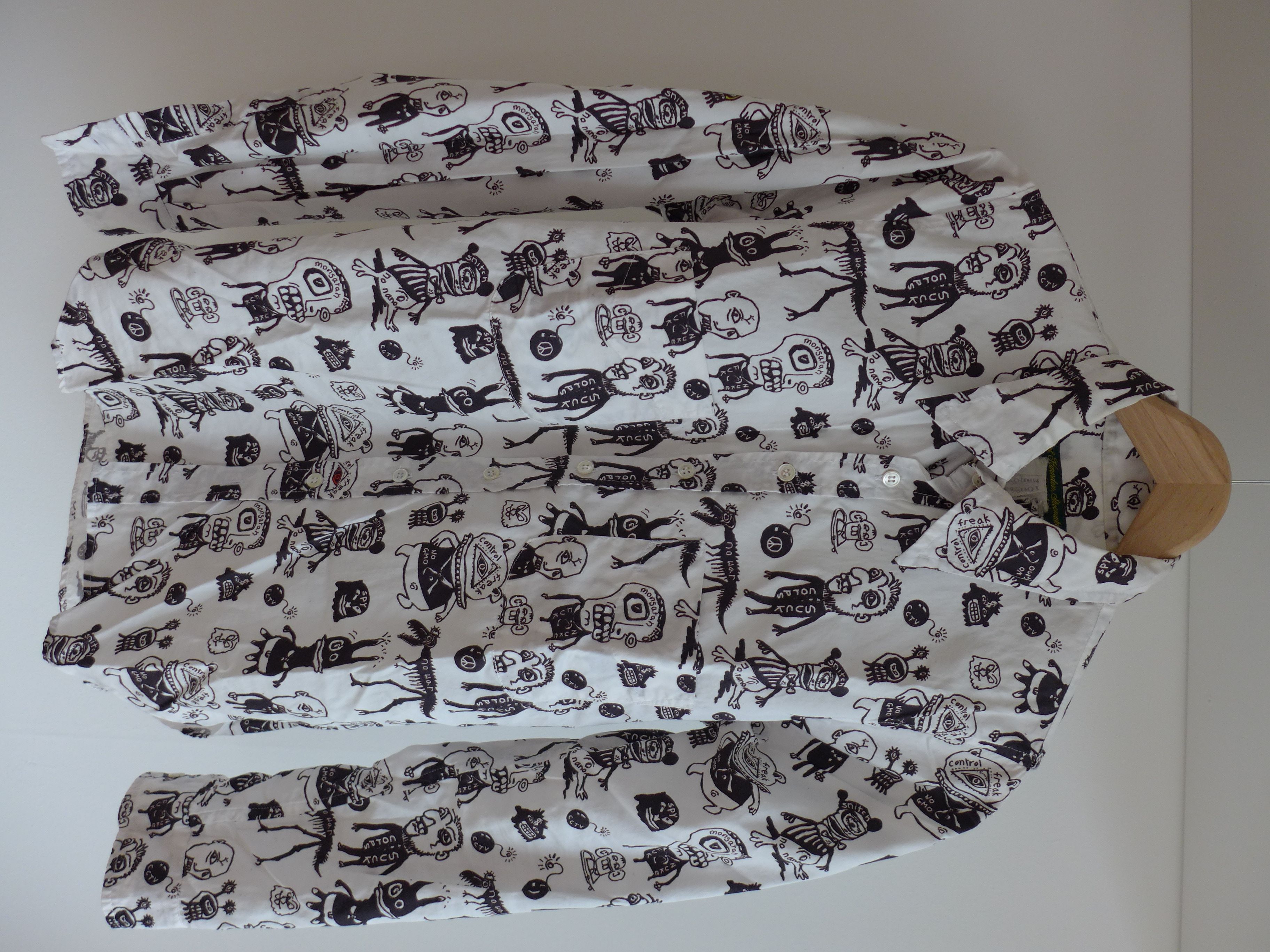 image of Paul Harnden Shoemakers Social Outrage Shirt in White, Men's (Size Small)